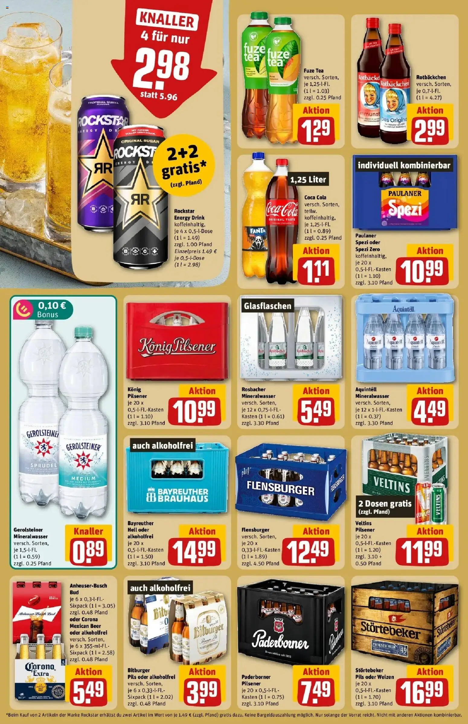 REWE Prospekt ab 07.09.2026 zum Blättern » Angebote | Seite: 20 | Produkte: Fanta, Energy, Rockstar, Paulaner