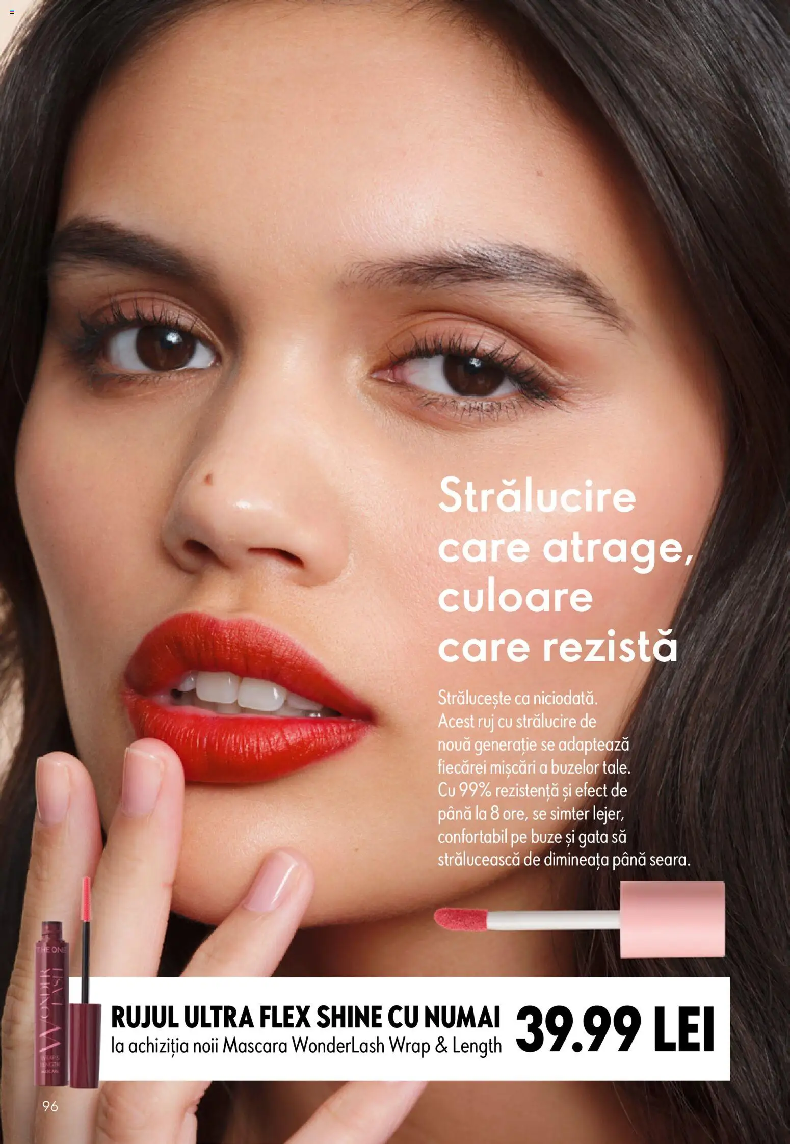 Noul catalog Oriflame – valabil de la 09.09.2026 | Pagină: 96 | Produse: Mascara, Ruj