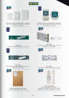 Metro katalog Horeca Profesionalna oprema - pregled Metro kataloga - važi od 10.07.2026 | Strana: 67 | Proizvode: Papir za pečenje