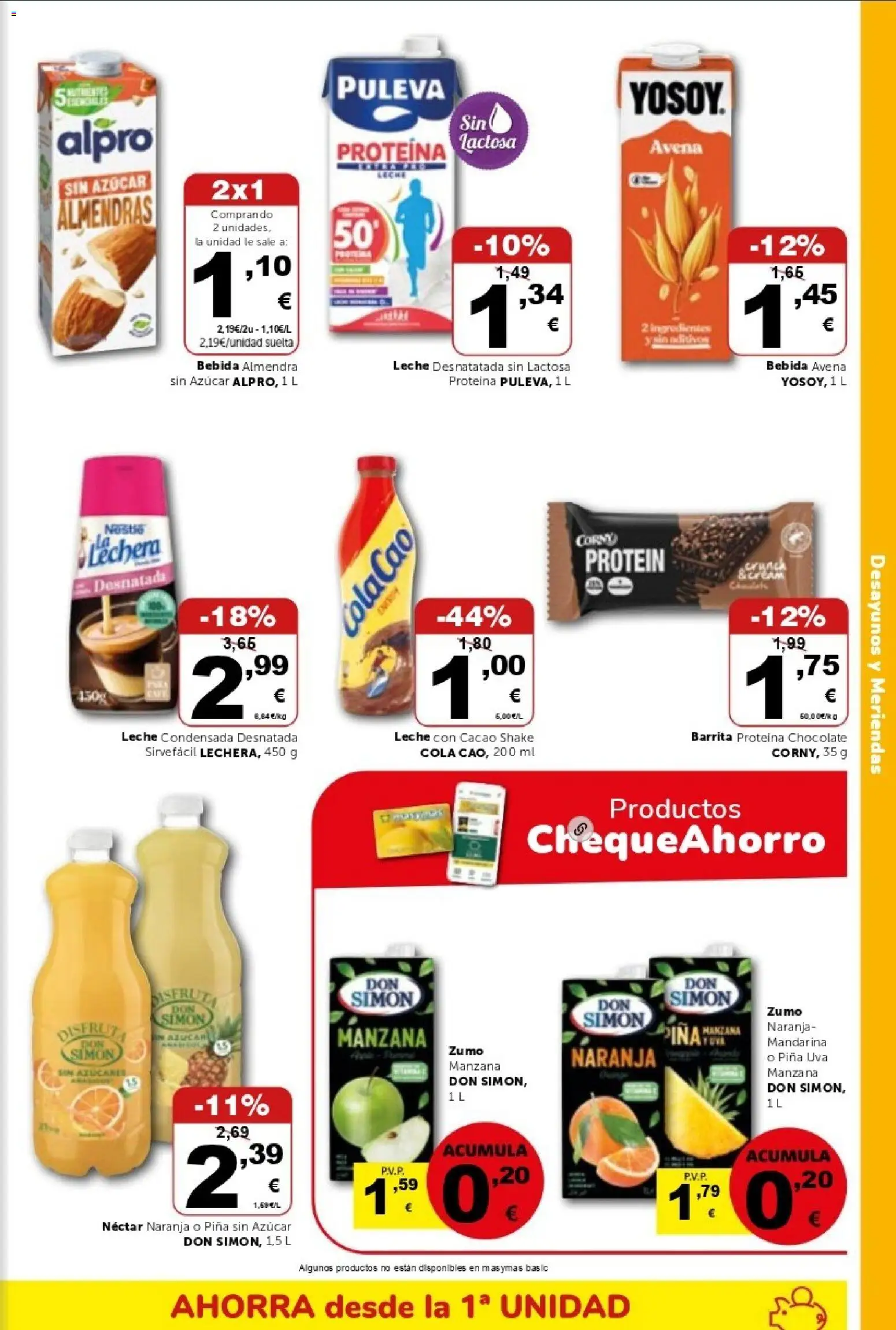 Masymas folleto │ válido desde el 17/07/2026 | Página: 9 | Productos: Leche, Piña, Manzana, Φρυγανιές σικάλεως