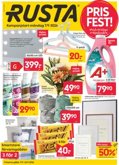 Rusta erbjudanden - Förhandsvisning av reklamblad från butik Rusta aktuell från 07/09/2026