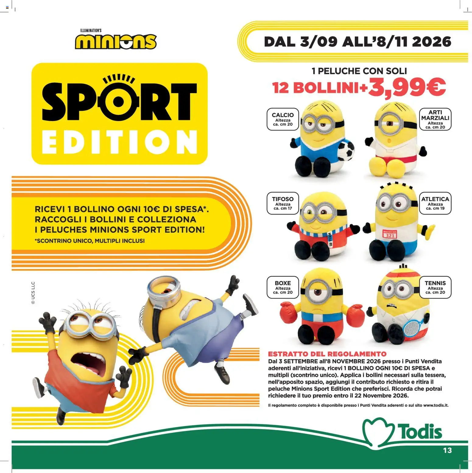 Volantino Todis del 03/09/2026 | Pagina: 13 | Prodotti: Peluche