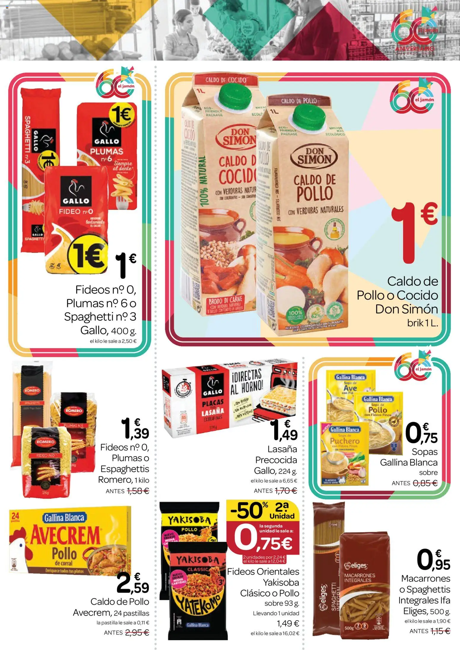 Supermercados El Jamón folleto │ válido desde el 24/09/2026 | Página: 7 | Productos: Fideos, Horno, Lasaña, Pollo
