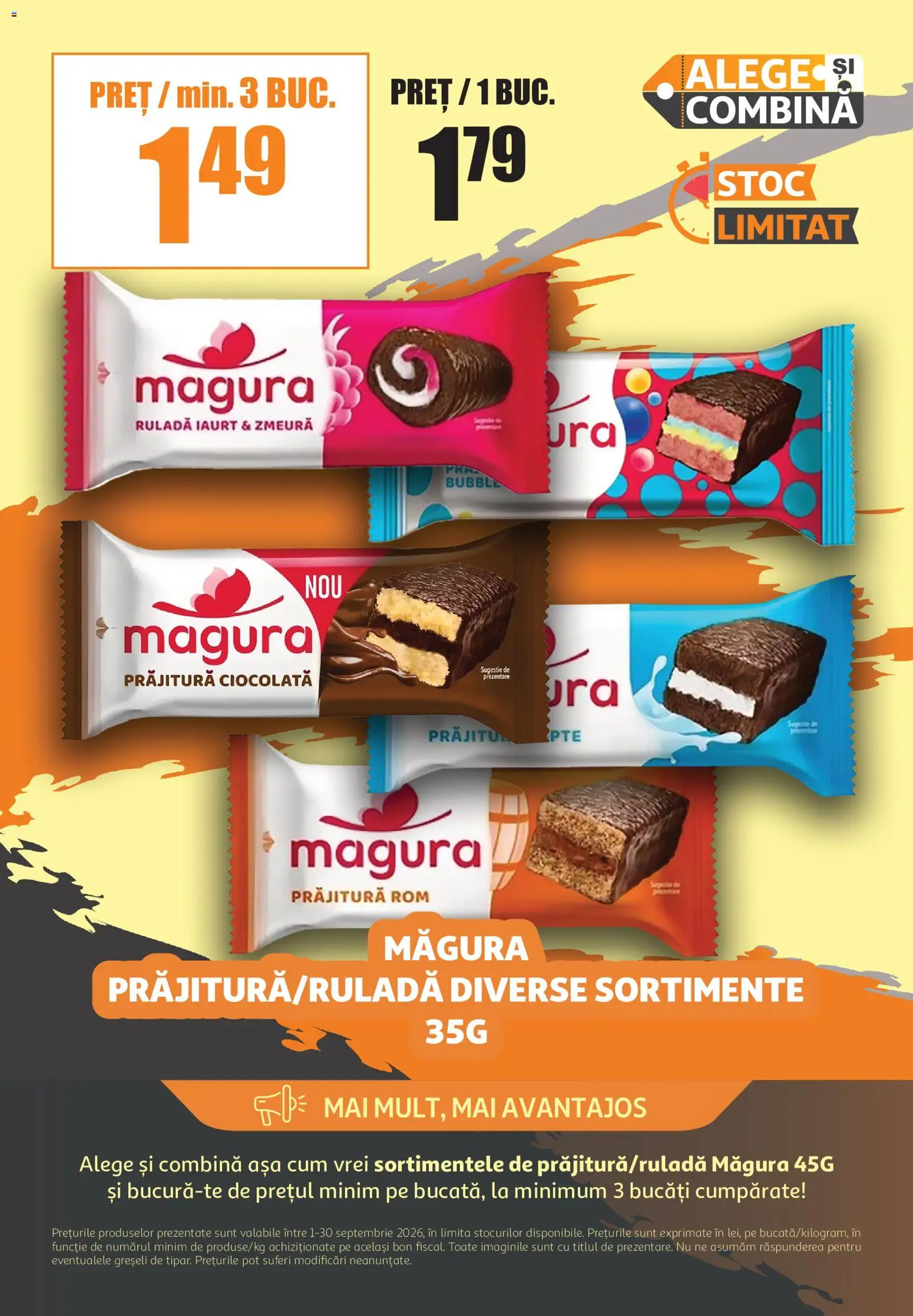 Noul catalog ATAC – valabil de la 01.09.2026 | Pagină: 4 | Produse: Prăjitură, Iaurt, Ruladă, Ciocolată