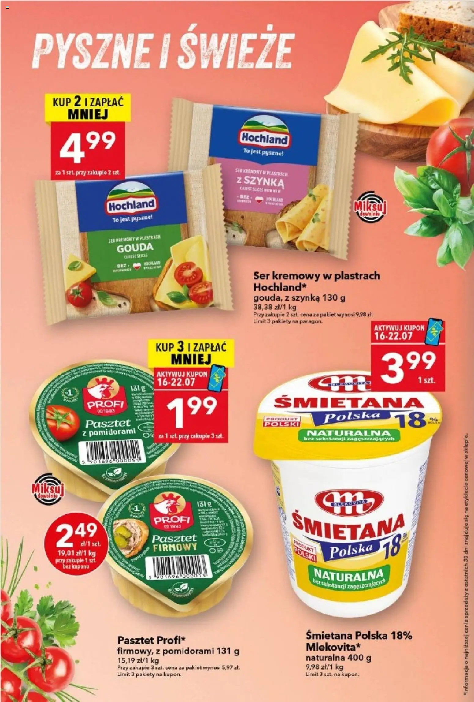 Lewiatan gazetka od 16.07.2026 | Strona: 2 | Produkty: Szynka, Ser, Śmietana