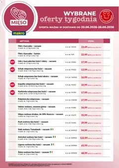 Pogląd oferty "Makro gazetka - Wybrane oferty tygodnia w dostawie" - ważna od 20.06.2026