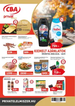 PRIVÁT Aktuális szórólap MAX - amely érvényes a következő dátumtól: 2026.10.01.