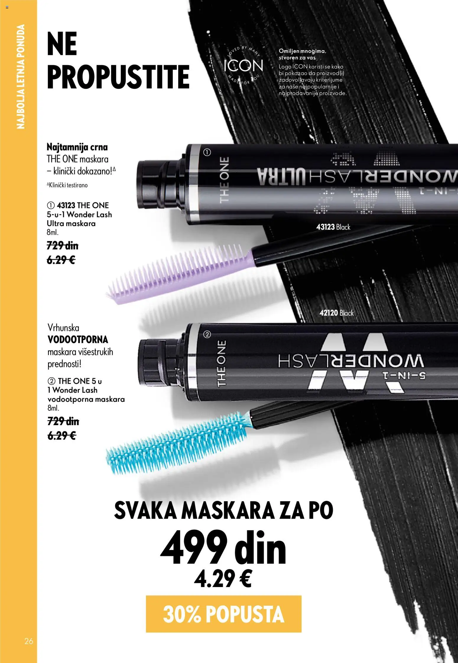 Oriflame katalog - važi od 24.06.2026 | Strana: 26 | Proizvode: Maskara
