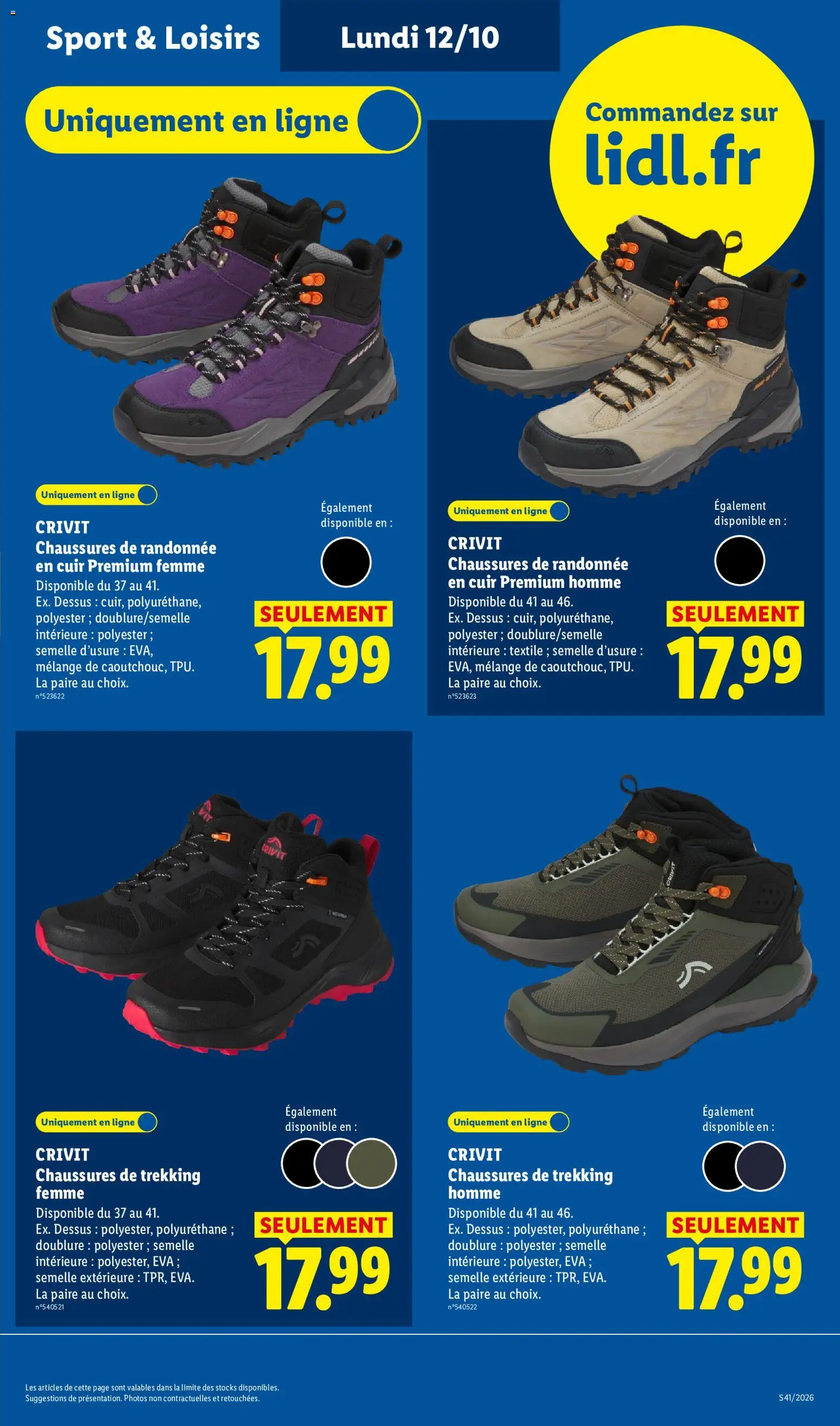 {H1} | Page: 9 | Produits: Chaussures, Chaussures de randonnée, Crivit