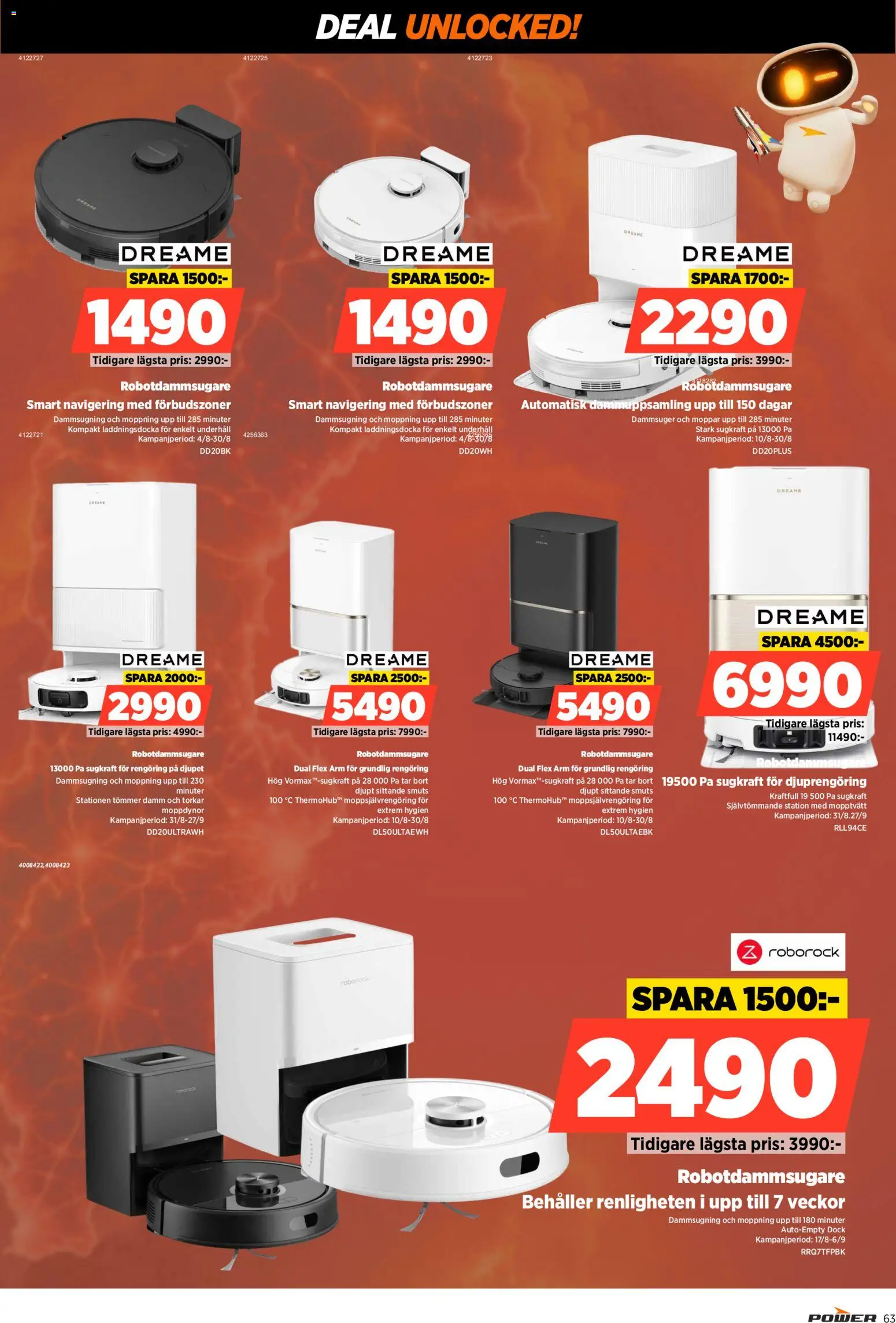 Power reklamblad aktuell från 31/08/2026 | Sida: 63 | Produkter: Navigering, Robotdammsugare
