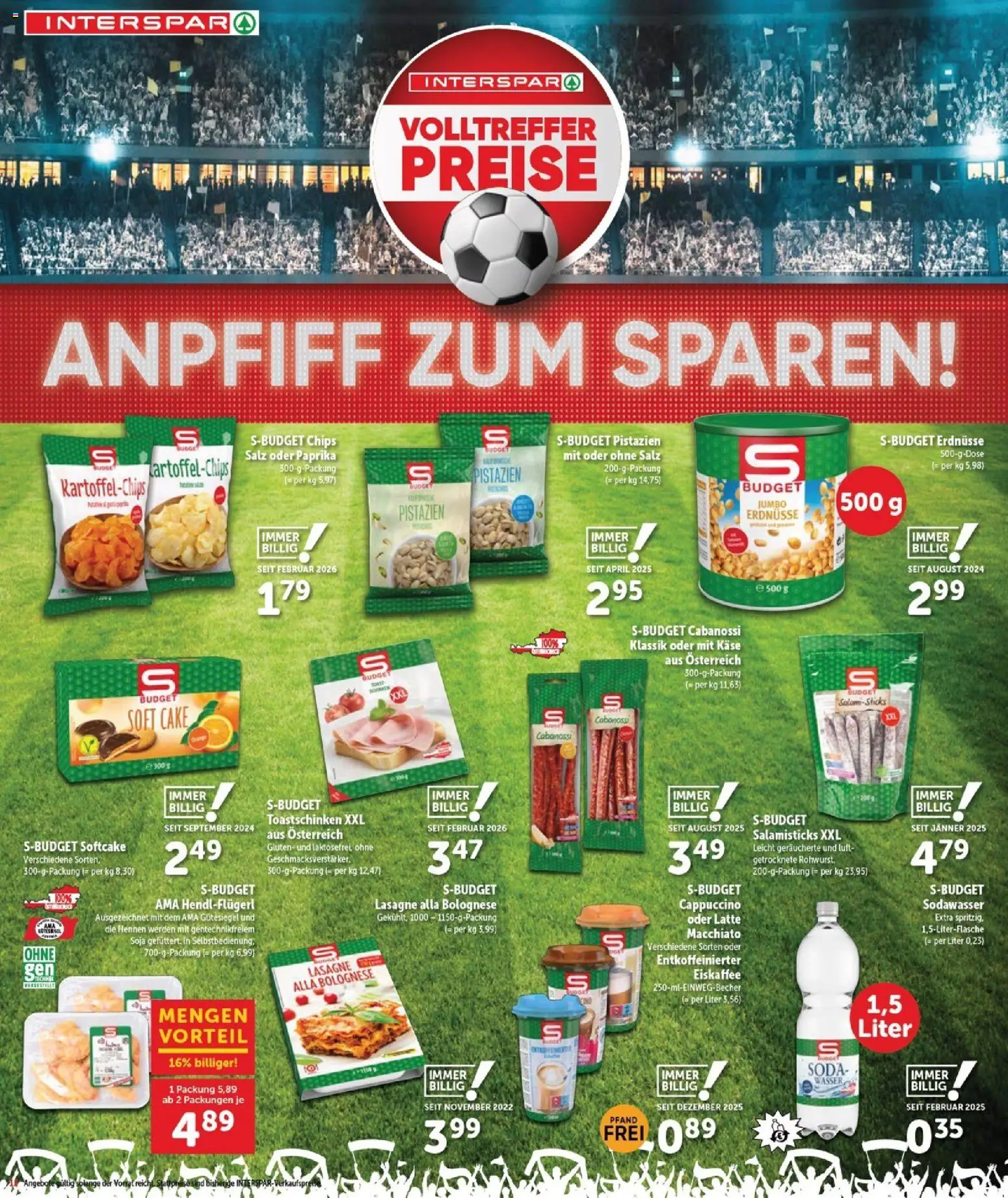 Interspar - Burgenland gültig ab 03.06.2026 | Seite: 12 | Produkte: Chips, Wasser, Salz, Käse