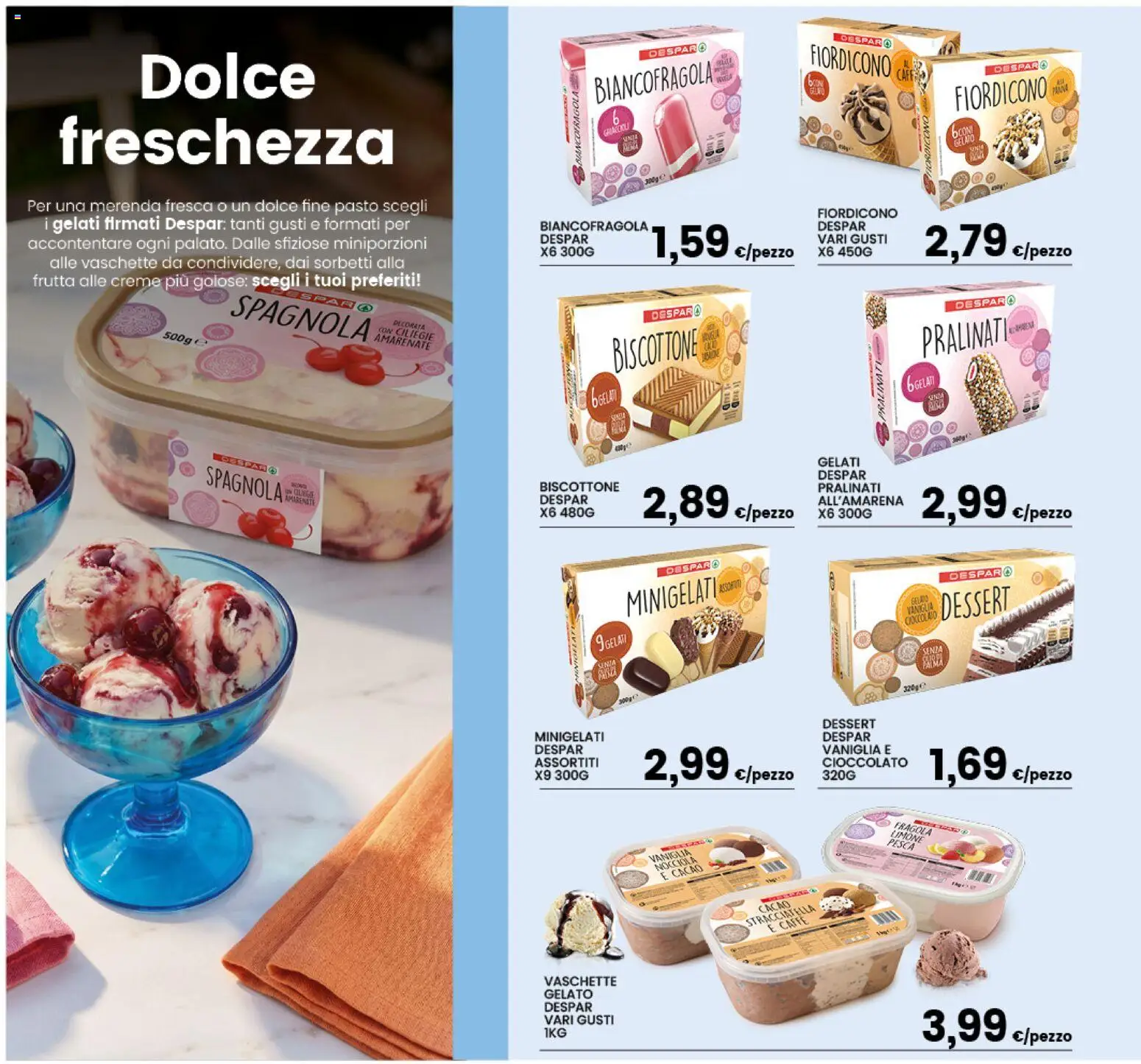 Volantino Interspar del 08.06.2026 | Pagina: 16 | Prodotti: Gelato, Cacao, Stracciatella, Vaschette