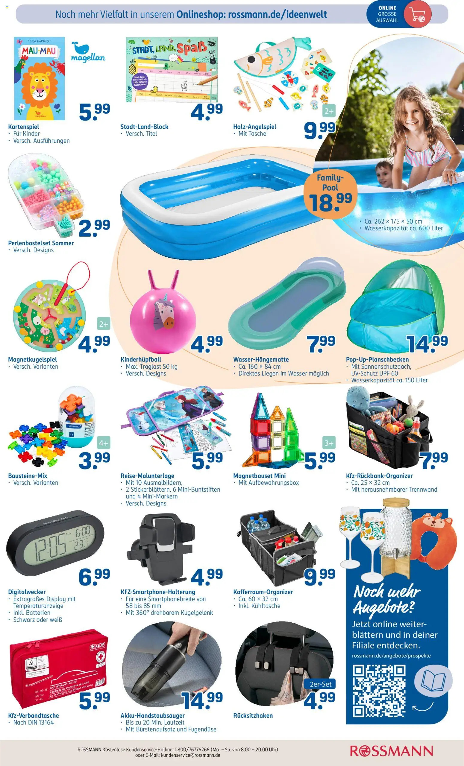 Rossmann Prospekt – gültig ab 08.06.2026 | Seite: 3 | Produkte: Tasche, Wasser, Smartphone, Uhr
