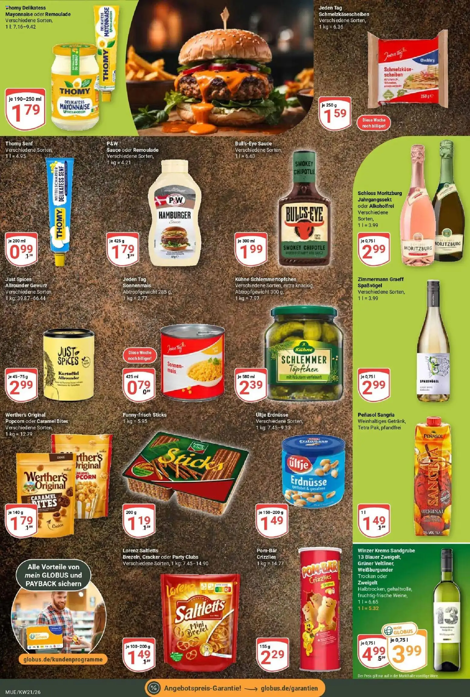 Globus Prospekt Mühldorf – gültig ab 17.05.2026 | Seite: 21 | Produkte: Ultje erdnusse, Erdnüsse, Mayonnaise