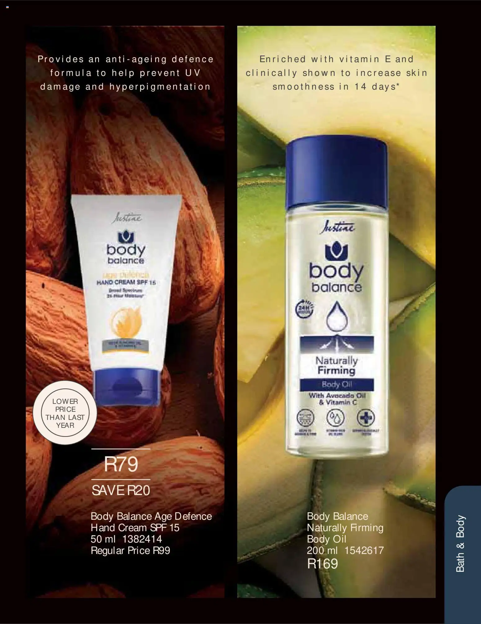 New Justine catalogue – valid from 01/08/2026 | Page: 102 | Products: Bath, Oil, Cream, Hand cream