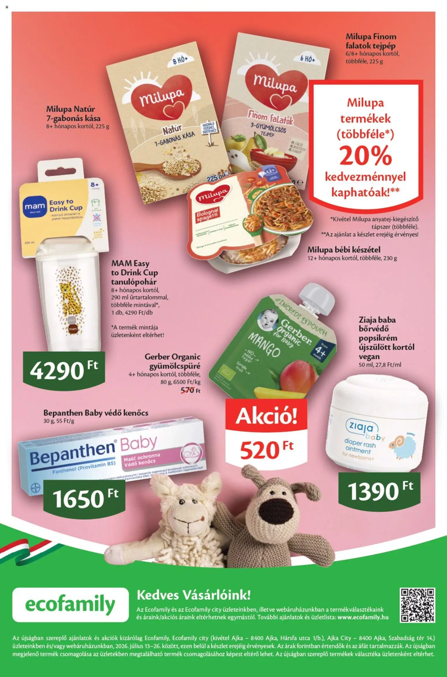 EcoFamily akciós ujság - amely érvényes a következő dátumtól: 2026.07.13. | Oldal: 12 | Termékek: Vegán, Pohár, Készétel, Mangó