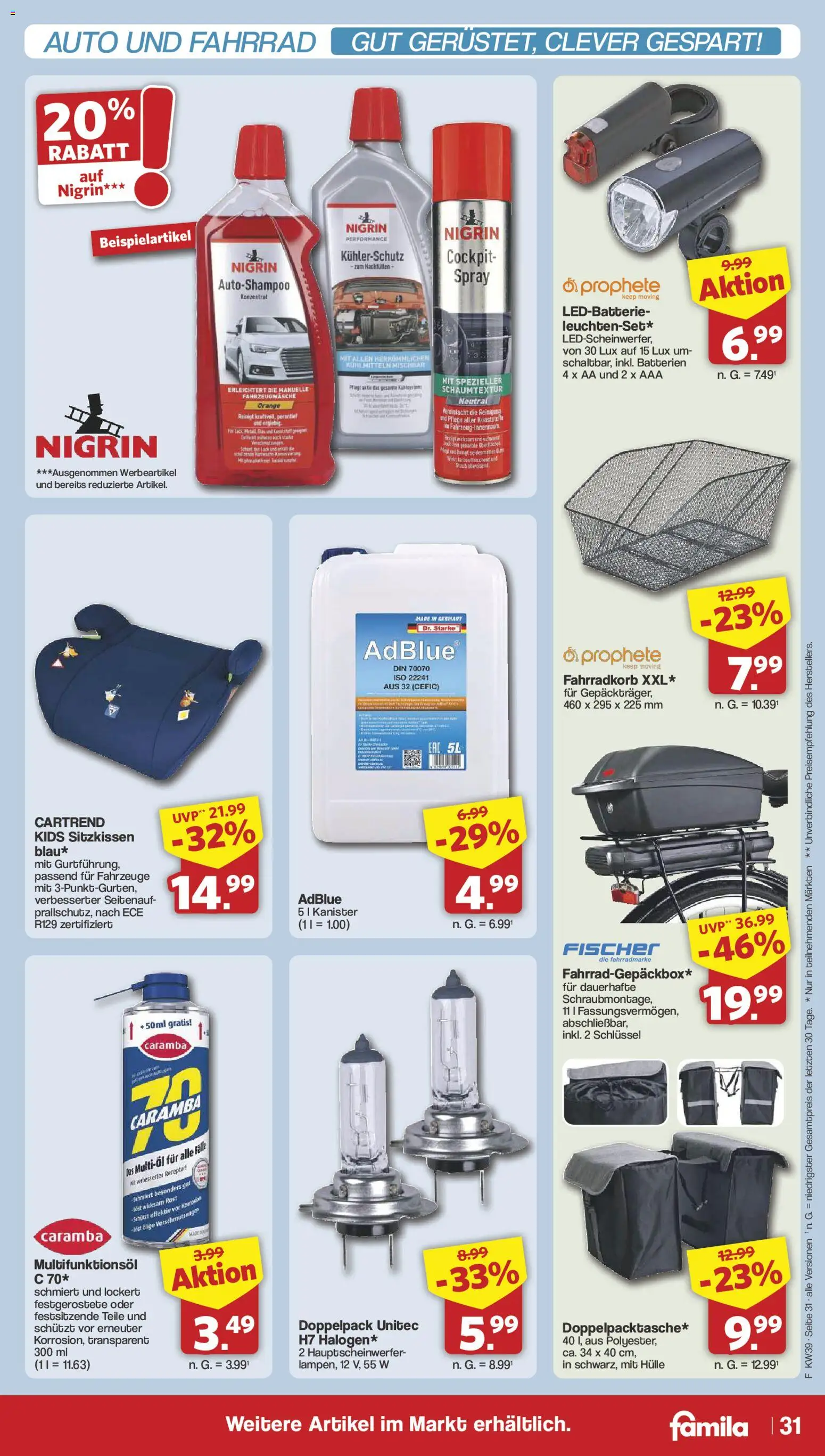 Famila Nordwest Prospekt – gültig ab 21.09.2026 | Seite: 32 | Produkte: Hülle, Batterien, Rum