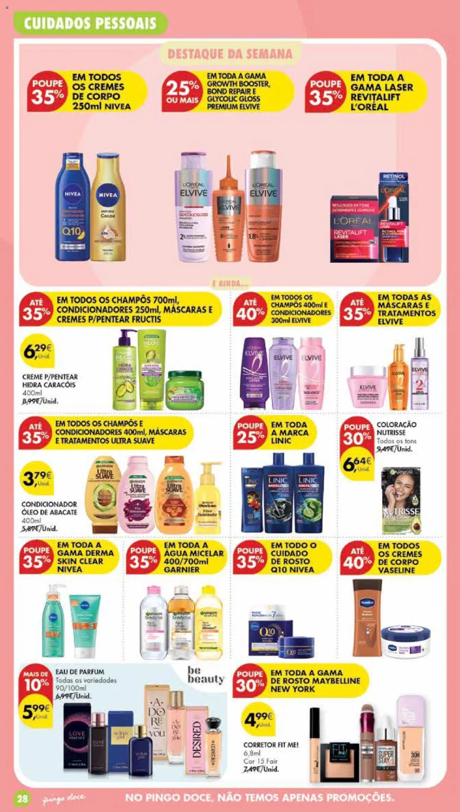 Pingo Doce folheto Poupe Esta Semana Madeira │ válido de 20/10/2026 | Página: 28 | Produtos: Agua, Água micelar, Óleo de abacate, Creme