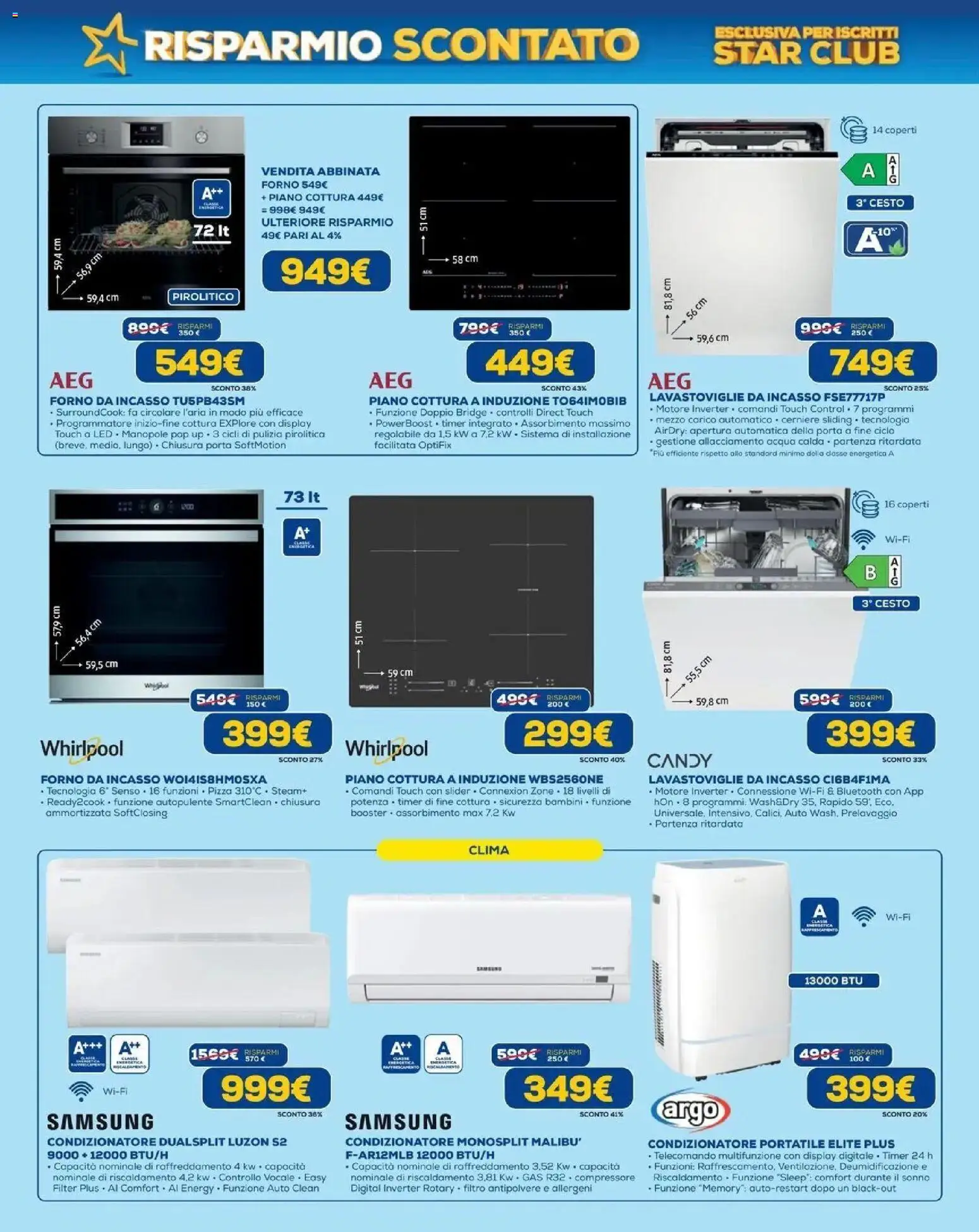 Volantino Euronics del 21.05.2026 | Pagina: 4 | Prodotti: Pizza, Piano cottura, Forno, Samsung