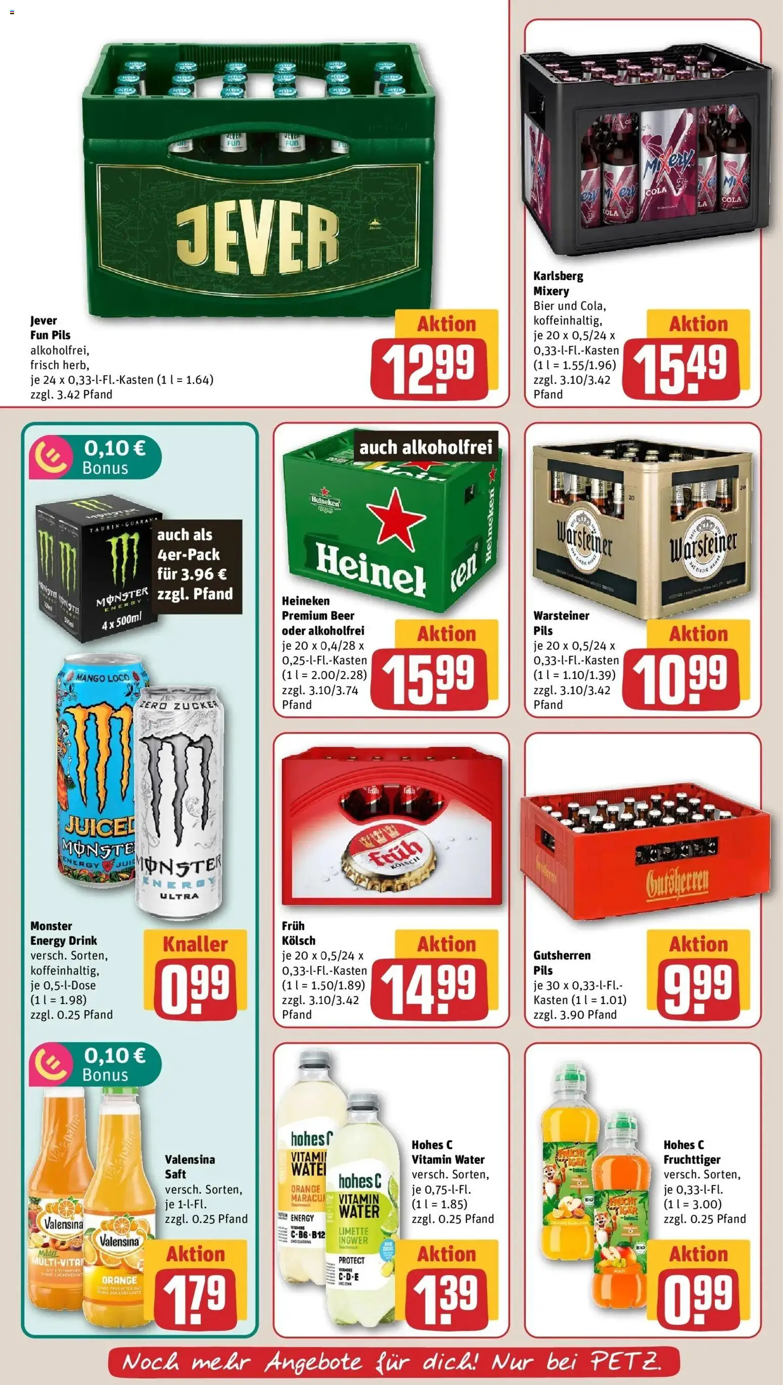 REWE Prospekt ab 14.09.2026 zum Blättern » Angebote | Seite: 20 | Produkte: Bier, Warsteiner, Jever, Hohes c