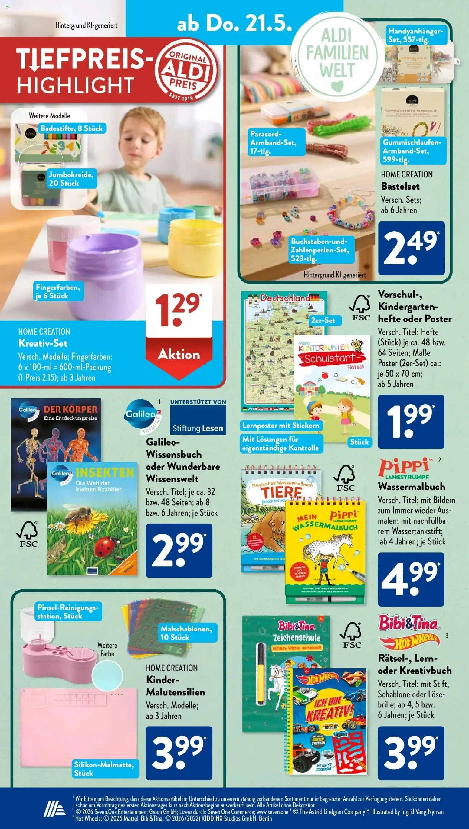 Aldi Süd Wochenangebote – gültig ab 18.05.2026 | Seite: 17 | Produkte: Bilder, Wasser, Home creation