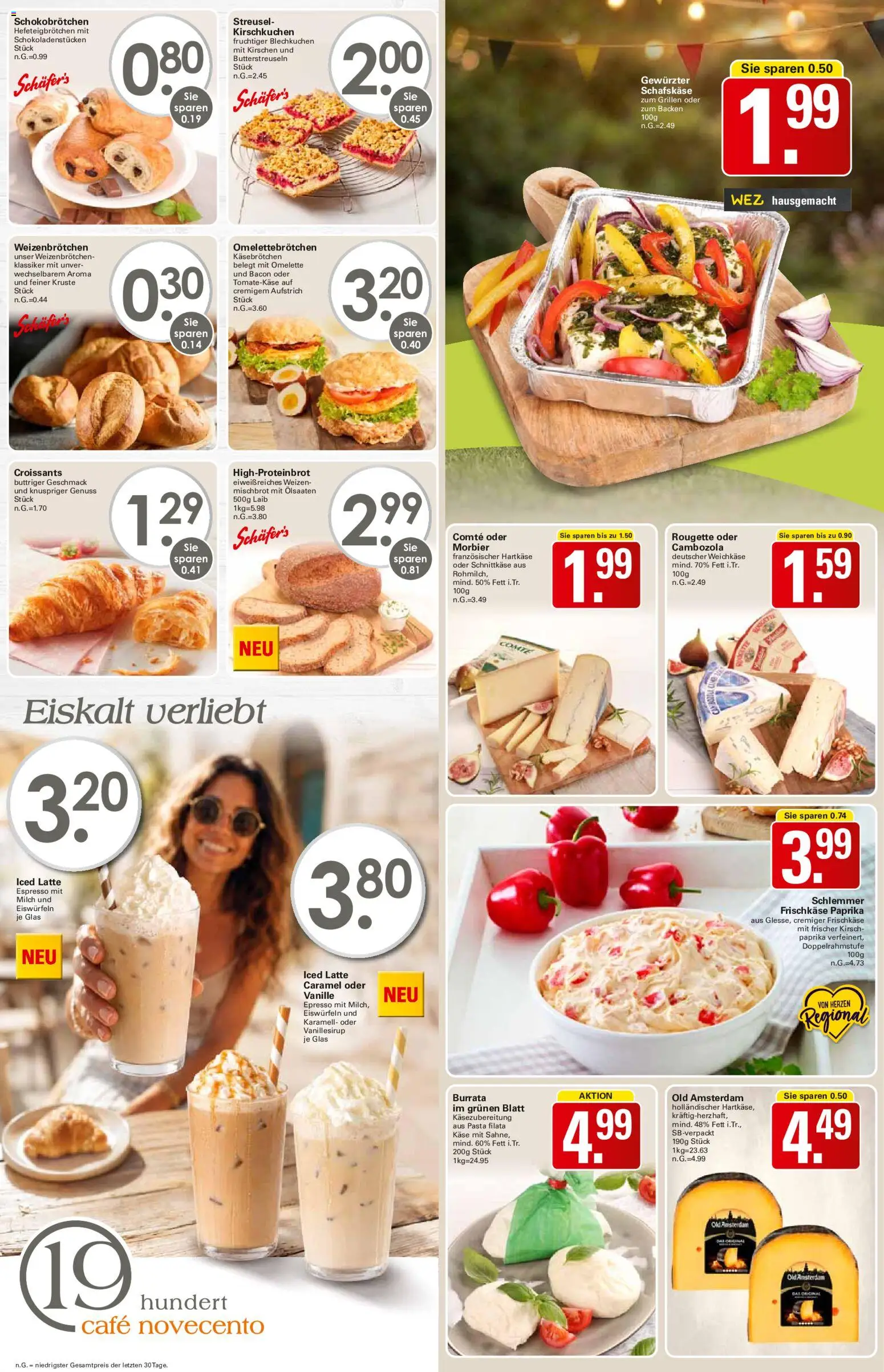 WEZ Prospekt – gültig ab 08.06.2026 | Seite: 10 | Produkte: Kirschen, Burrata, Frischkase, Schafskase