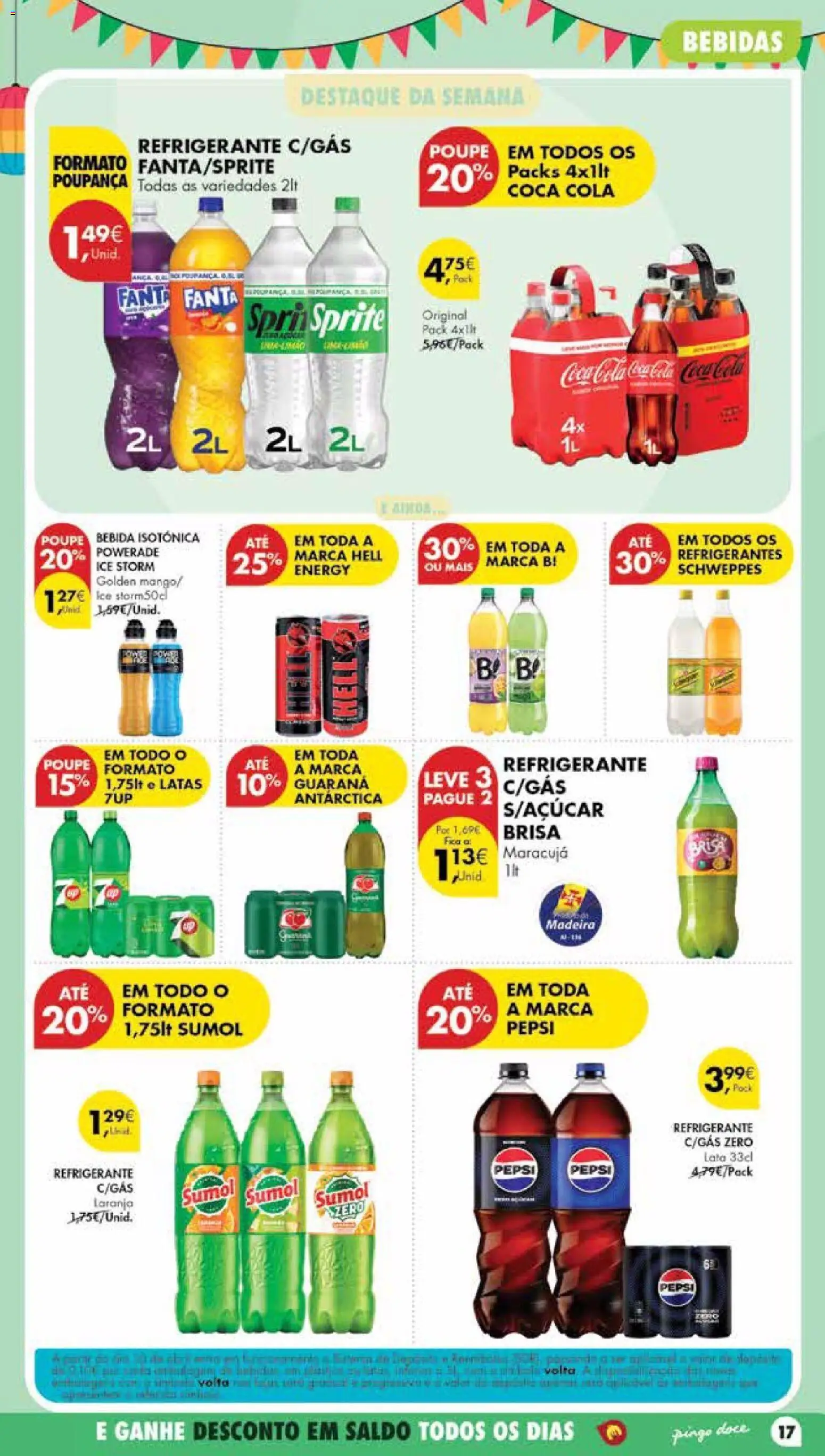 Pingo Doce Poupe Esta Semana Madeira │ válido de 23/06/2026 | Página: 17 | Produtos: Refrigerante, Fanta, Bebida