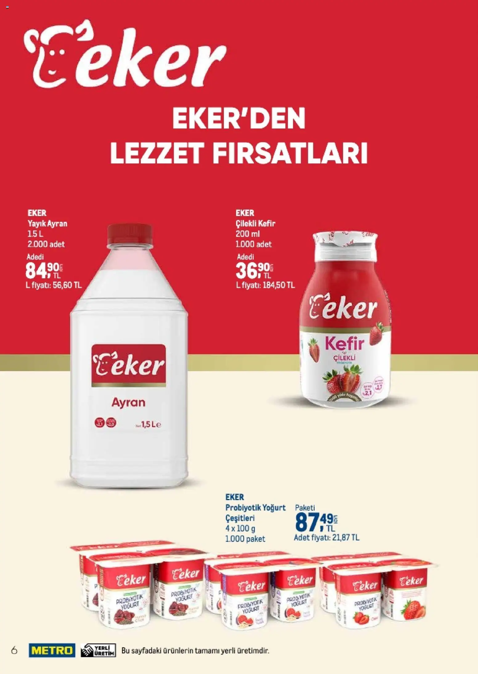 Metro - Q4 Tedarikçi Flyer - 23 Eylül 2026 tarihinden itibaren geçerlidir | Sayfa: 6 | Ürünler: Kefir, Yoğurt, Şeker