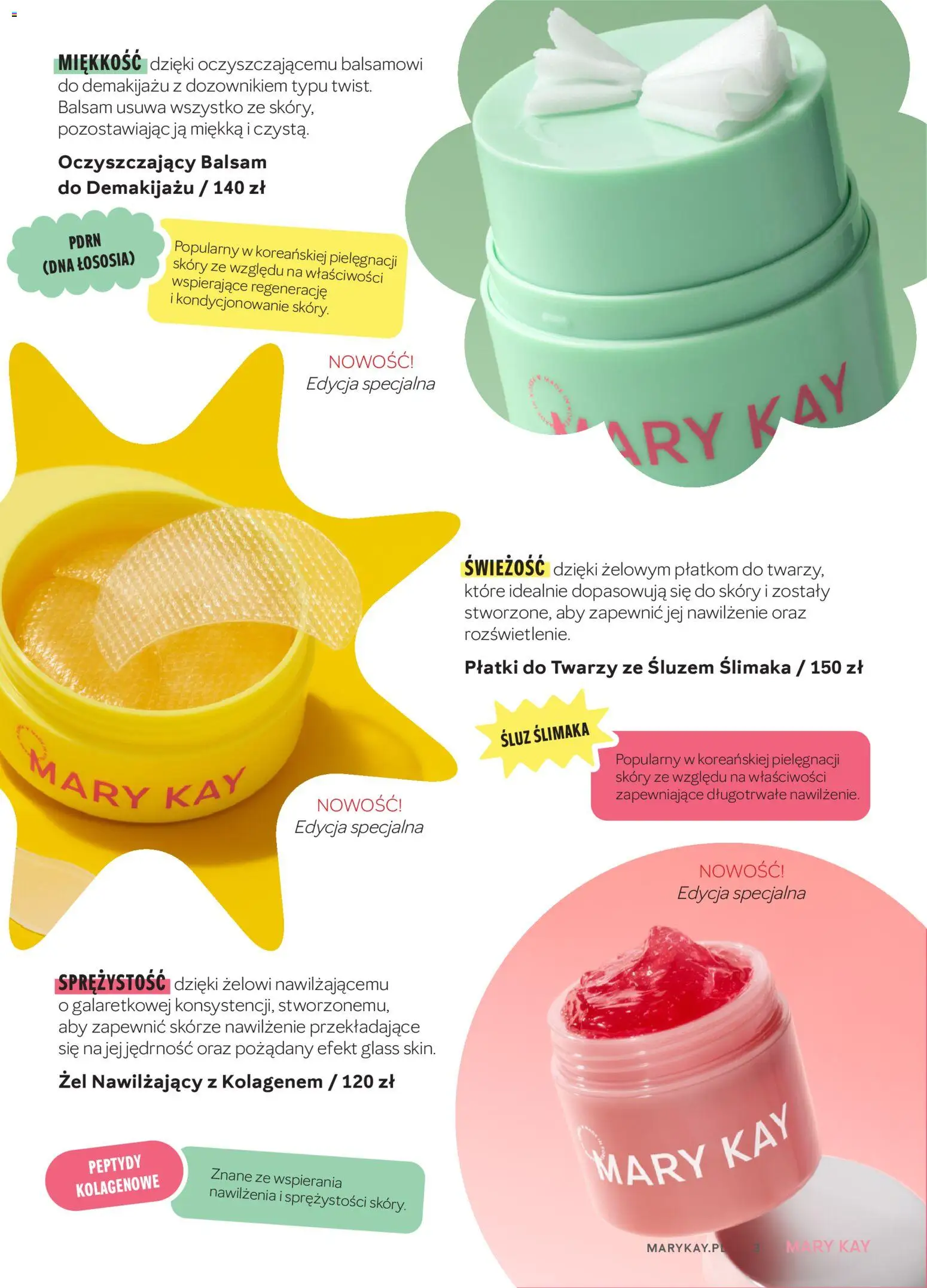Mary Kay Katalog od 05.10.2026 | Strona: 3 | Produkty: Żel nawilżający, Płatki