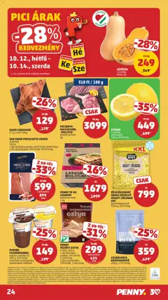 PENNY TO GO LASAGNE, hűtött termék 1 kg - amely érvényes a következő dátumtól: 2026.10.08. | Oldal: 28 | Termékek: Sütőtök, Lasagne, Prosciutto, Citrom