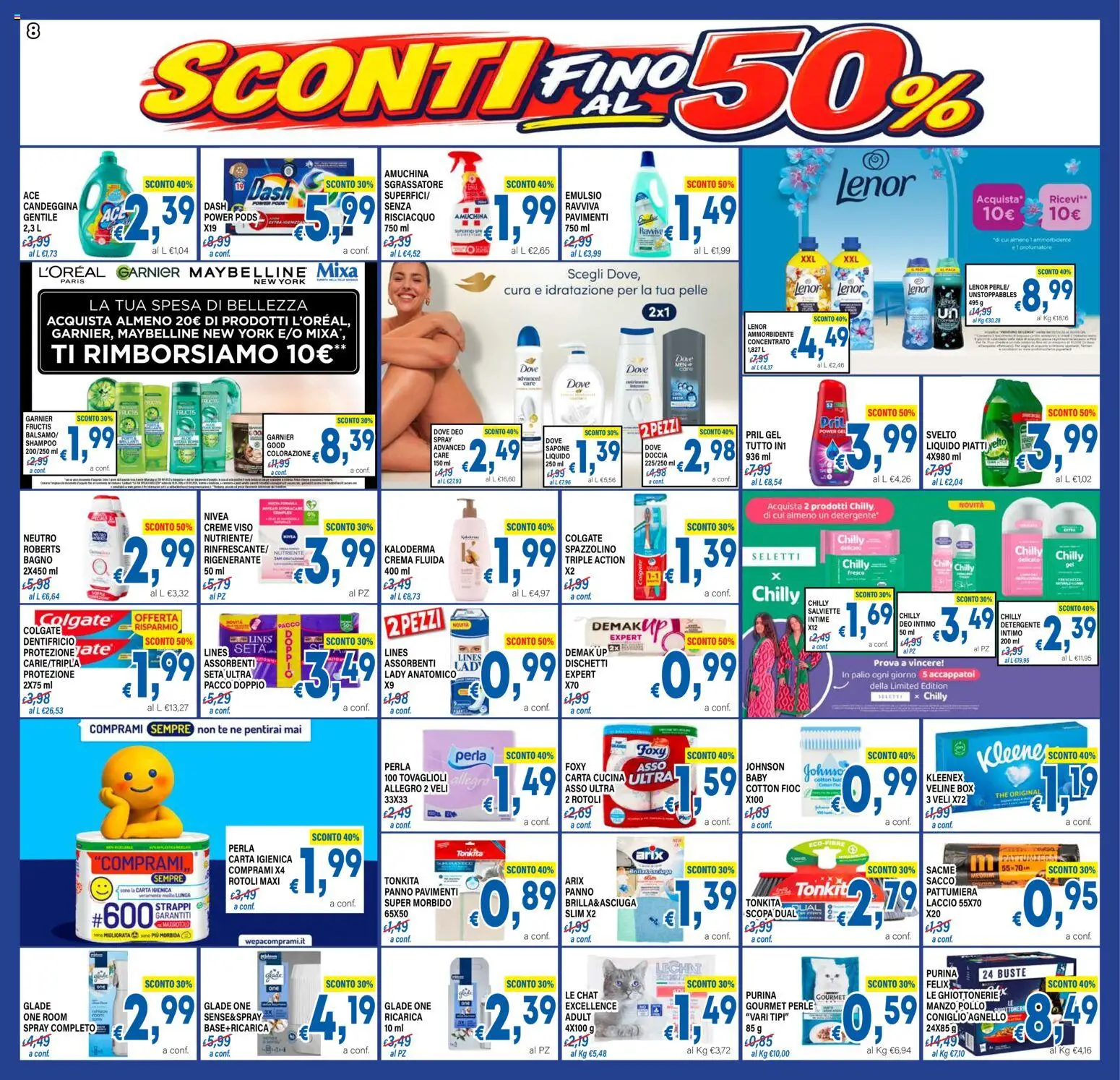 Volantino DEM del 02/09/2026 | Pagina: 8 | Prodotti: Crema, Spazzolino, Manzo, Coniglio
