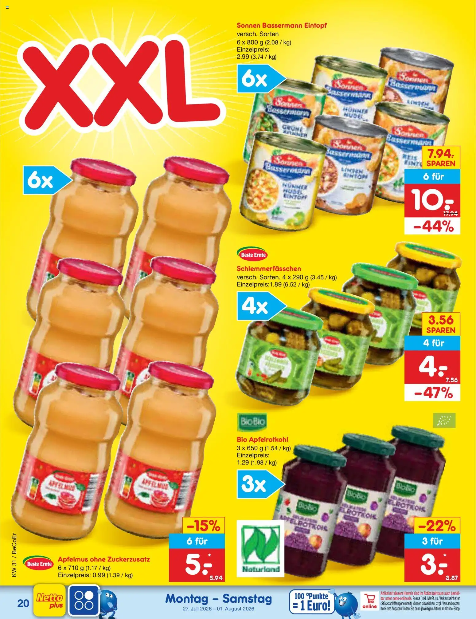 Netto Marken-Discount Prospekt – gültig ab 27.07.2026 | Seite: 32 | Produkte: Rotkohl