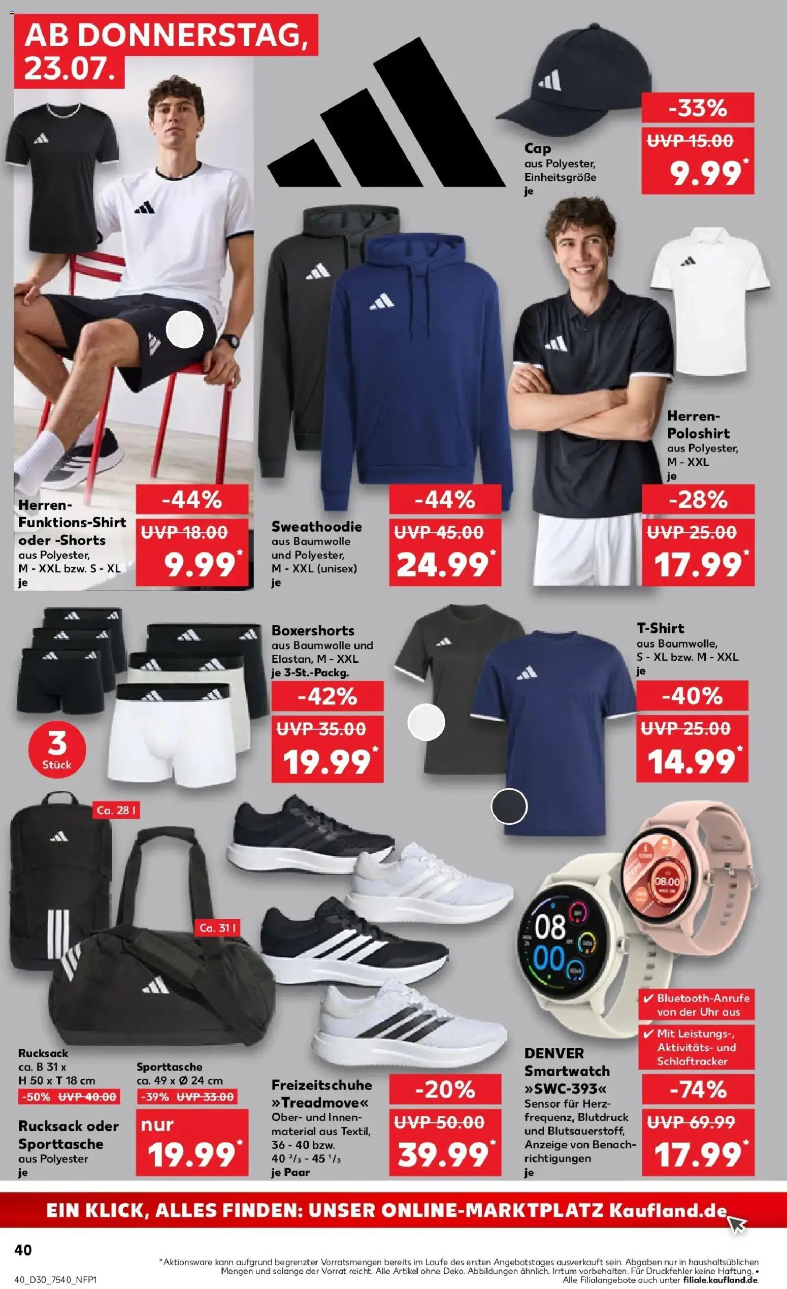 Kaufland Prospekt Pasewalk – gültig ab 20.07.2026 | Seite: 49 | Produkte: Smartwatch, Poloshirt, Rucksack, Uhr