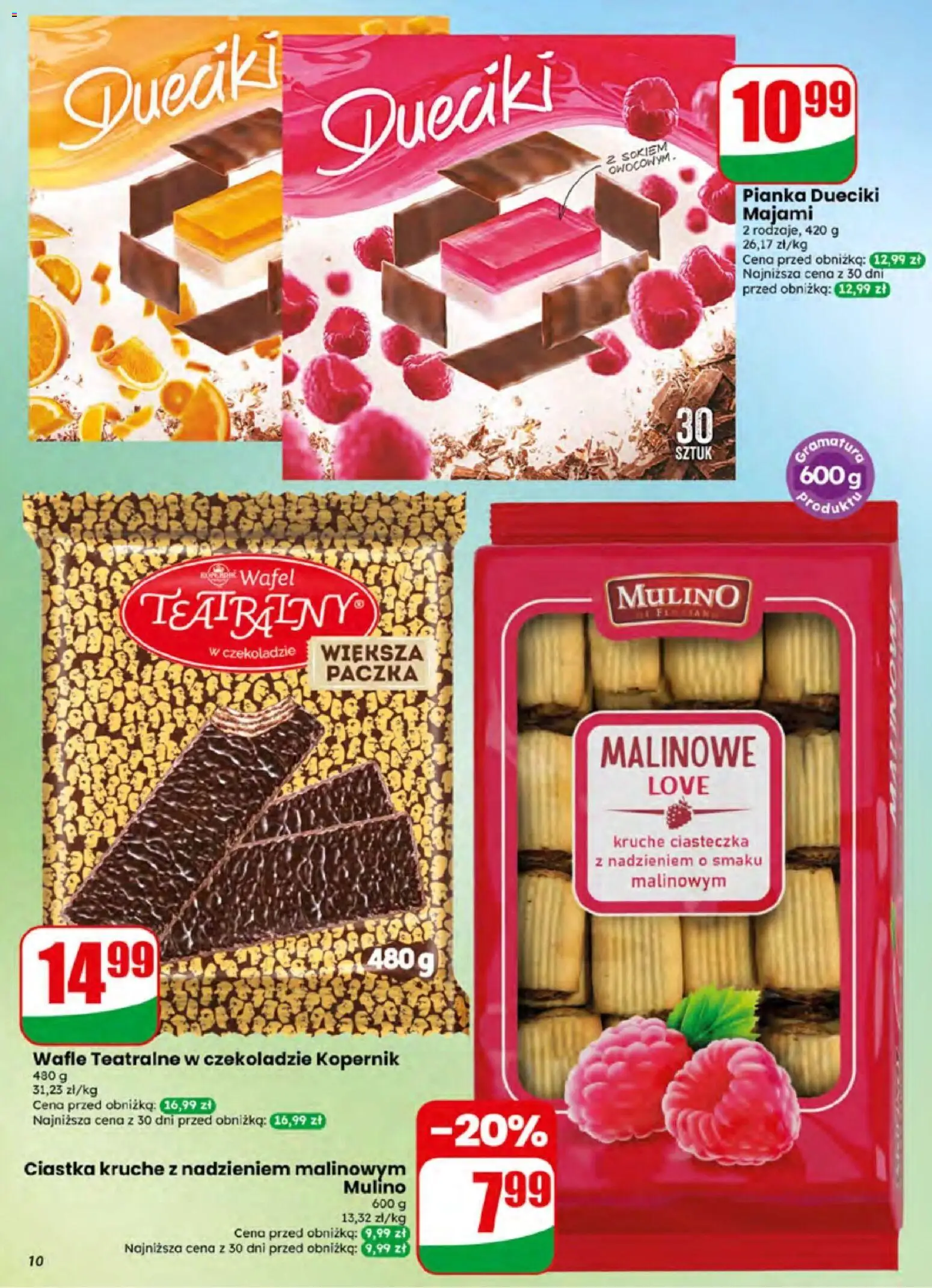 Dino gazetka od 01.07.2026 | Strona: 10 | Produkty: Wafle, Ciastka kruche, Ciastka, Ciasteczka