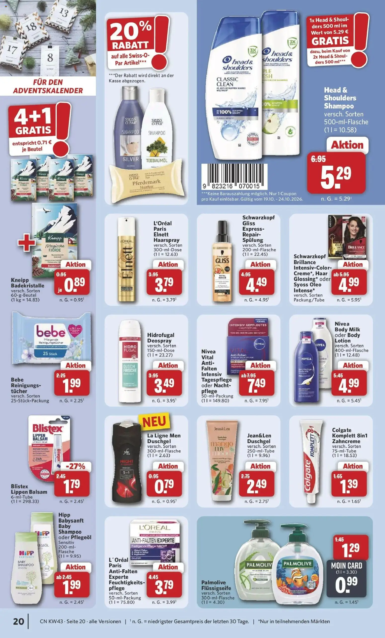 Combi Prospekt Twistringen (ab 19.10.2026) zum Blättern | Seite: 20 | Produkte: Creme, Mango, Deospray, Body Milk