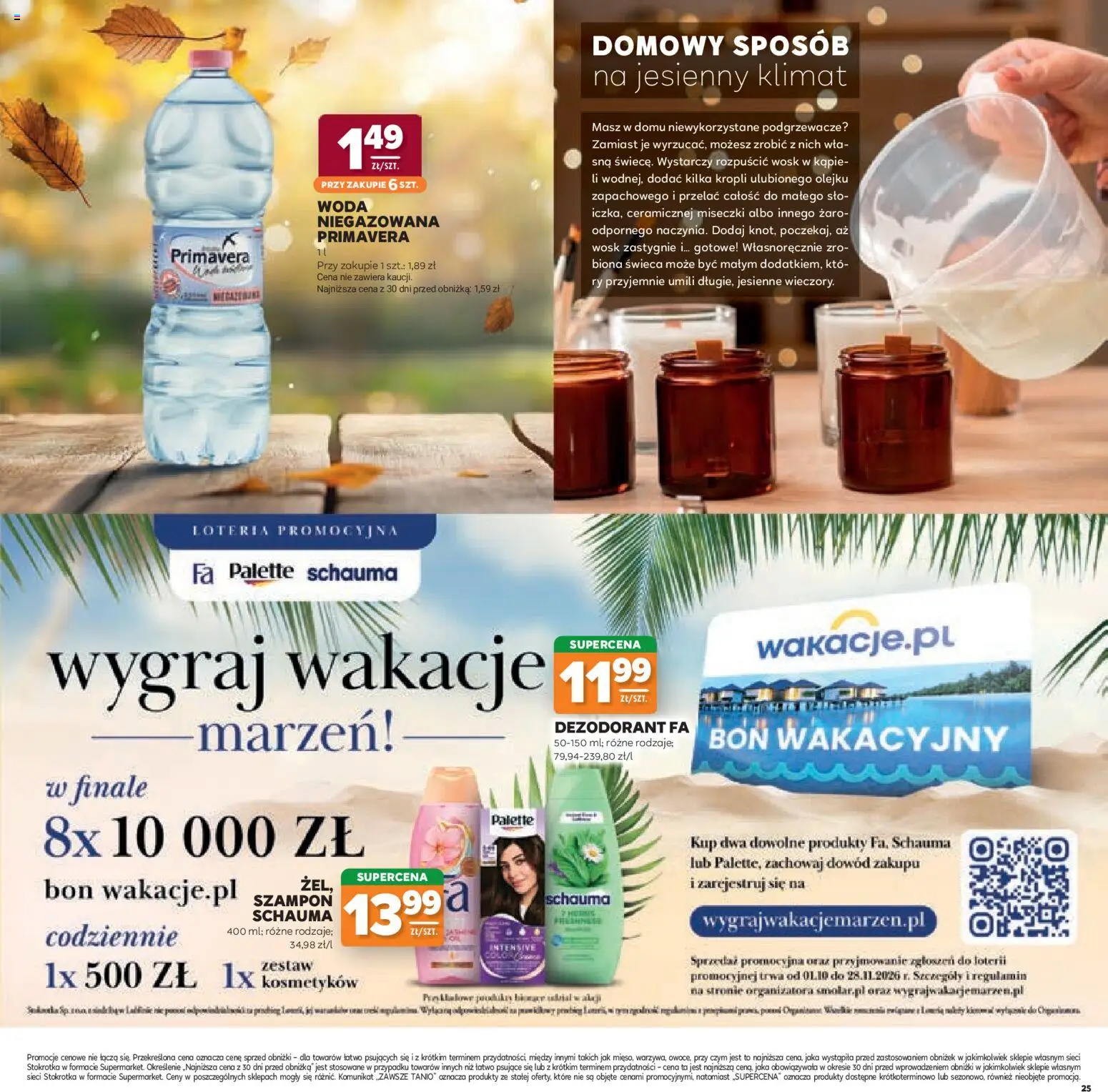 Stokrotka gazetka - Katalog Jesienne Inspiracje od 15.10.2026 | Strona: 25 | Produkty: Stokrotka, Podgrzewacze, Szampon, Dezodorant