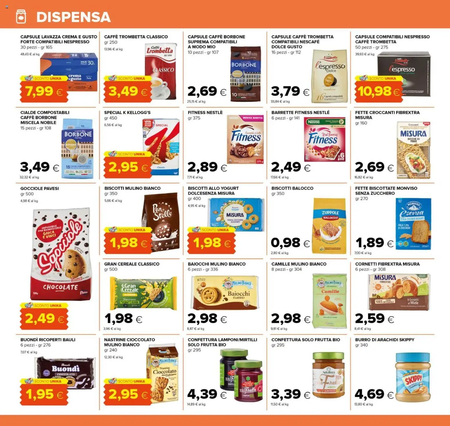 Volantino Tigre del 25/09/2026 | Pagina: 18 | Prodotti: Caffè, Miele, Nescafé, Borbone