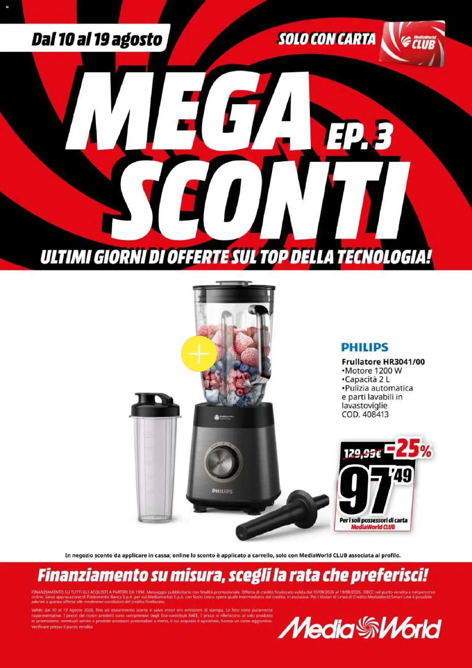 Volantino Media World del 10/08/2026 | Pagina: 55
