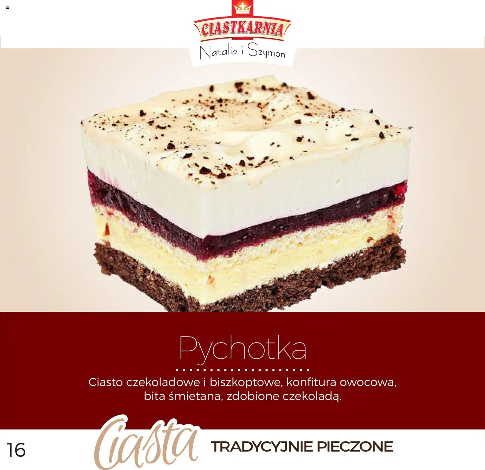 Topaz Gazetka - Ciasta od 01.12.2025 | Strona: 16 | Produkty: Ciasto