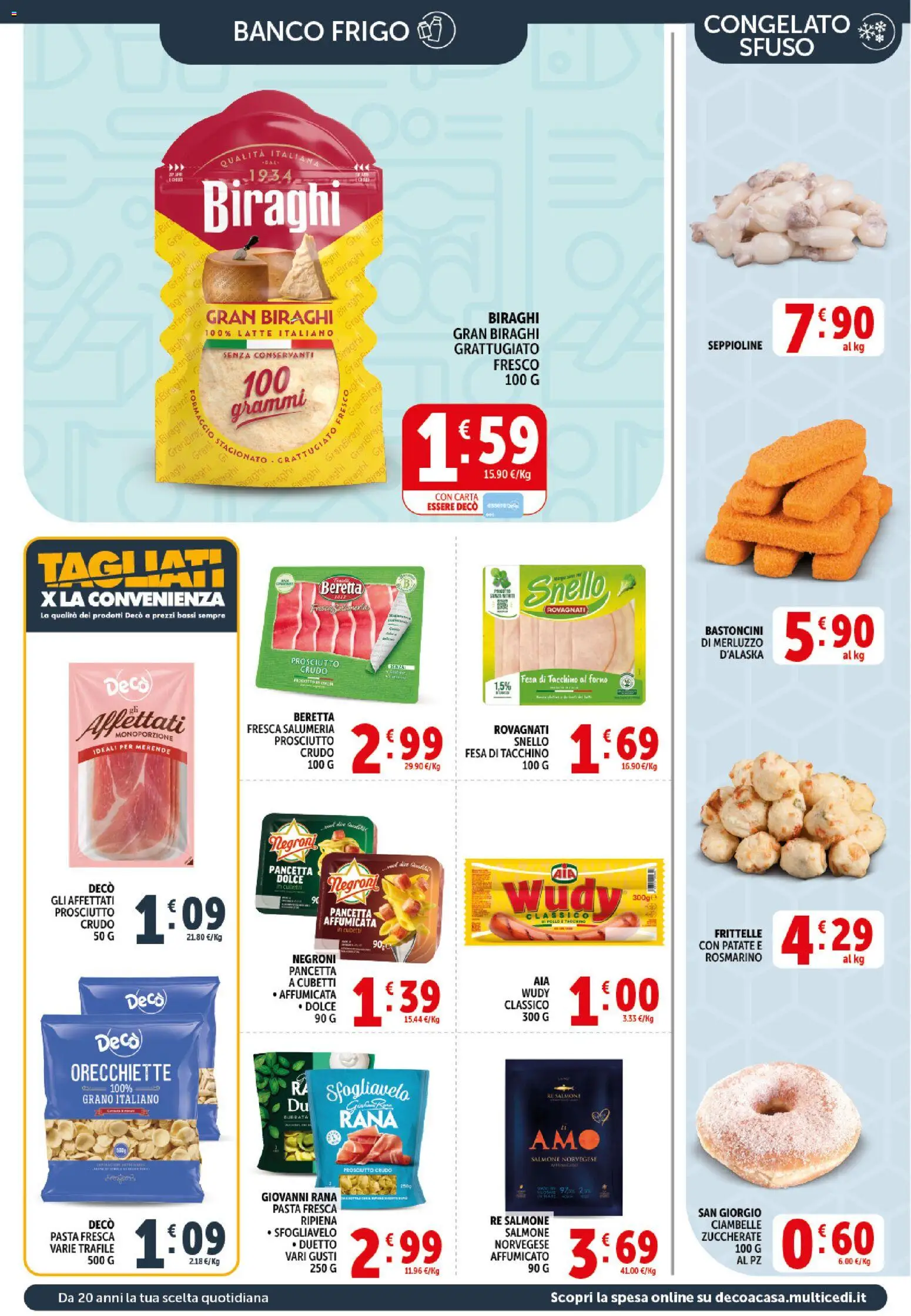 Volantino Decò del 11.05.2026 | Pagina: 8 | Prodotti: Ciambelle, Merluzzo, Patate, Orecchiette