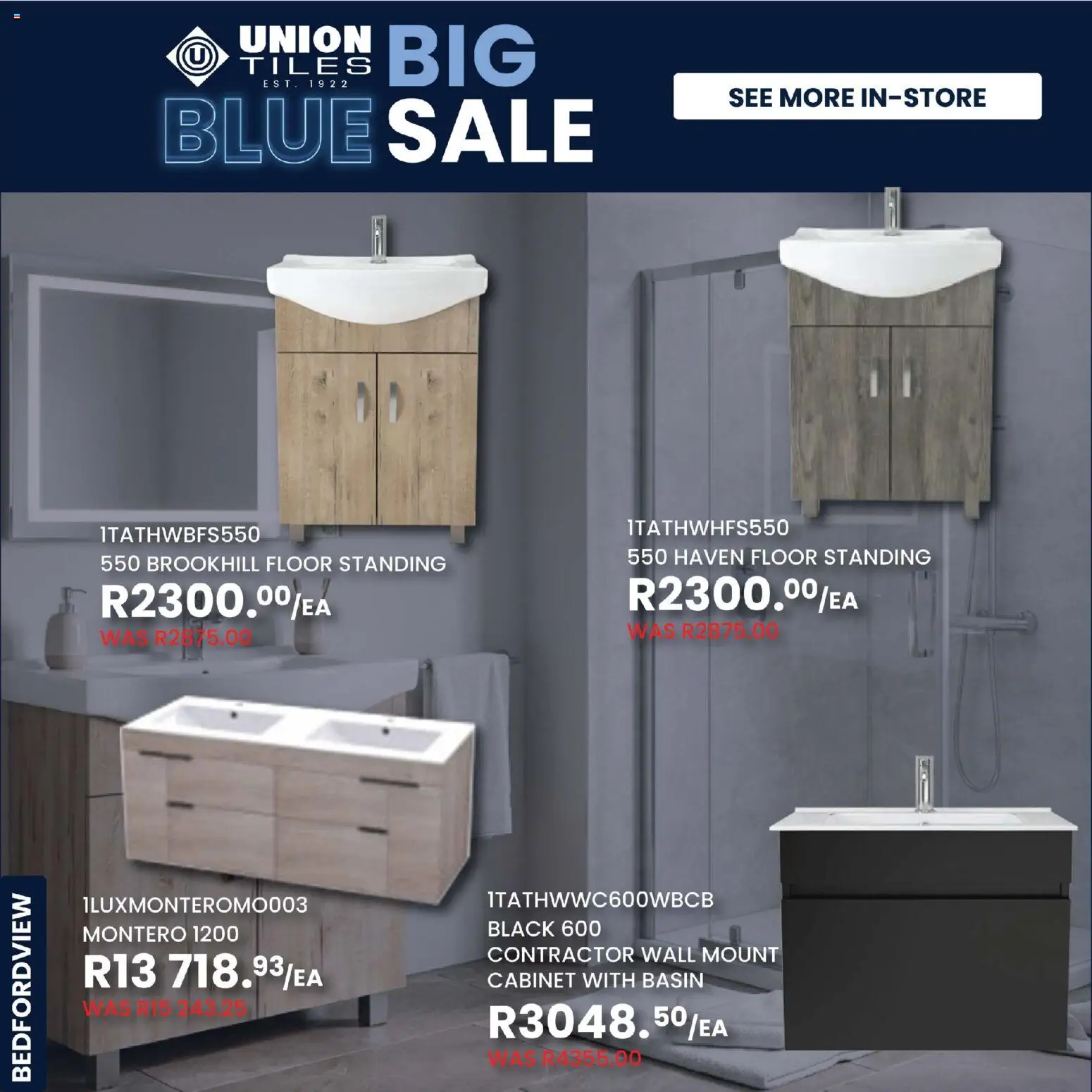 New Union Tiles catalogue – valid from 26.05.2026 | Page: 3 | Products: Basin