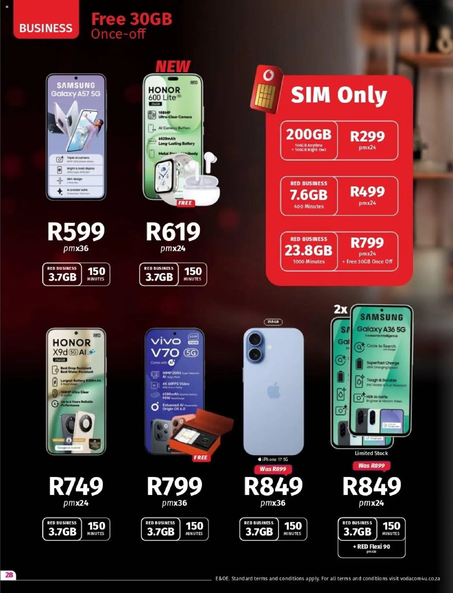 New Vodacom catalogue – valid from 07.05.2026 | Page: 28