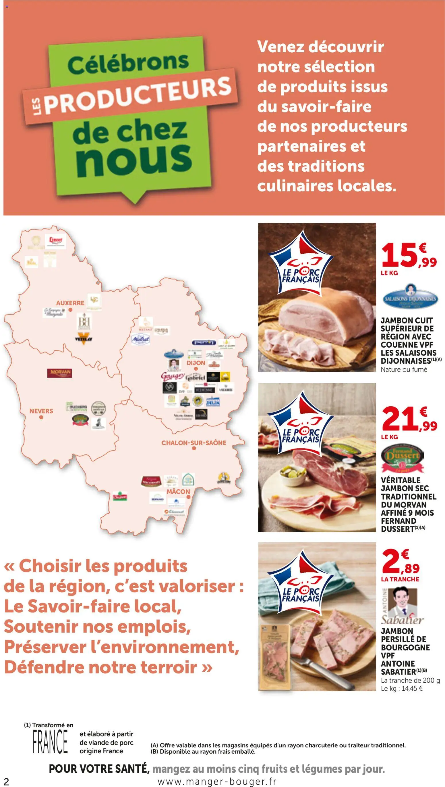 {H1} | Page: 2 | Produits: Viande de porc, Bourgogne, Jambon, Viande