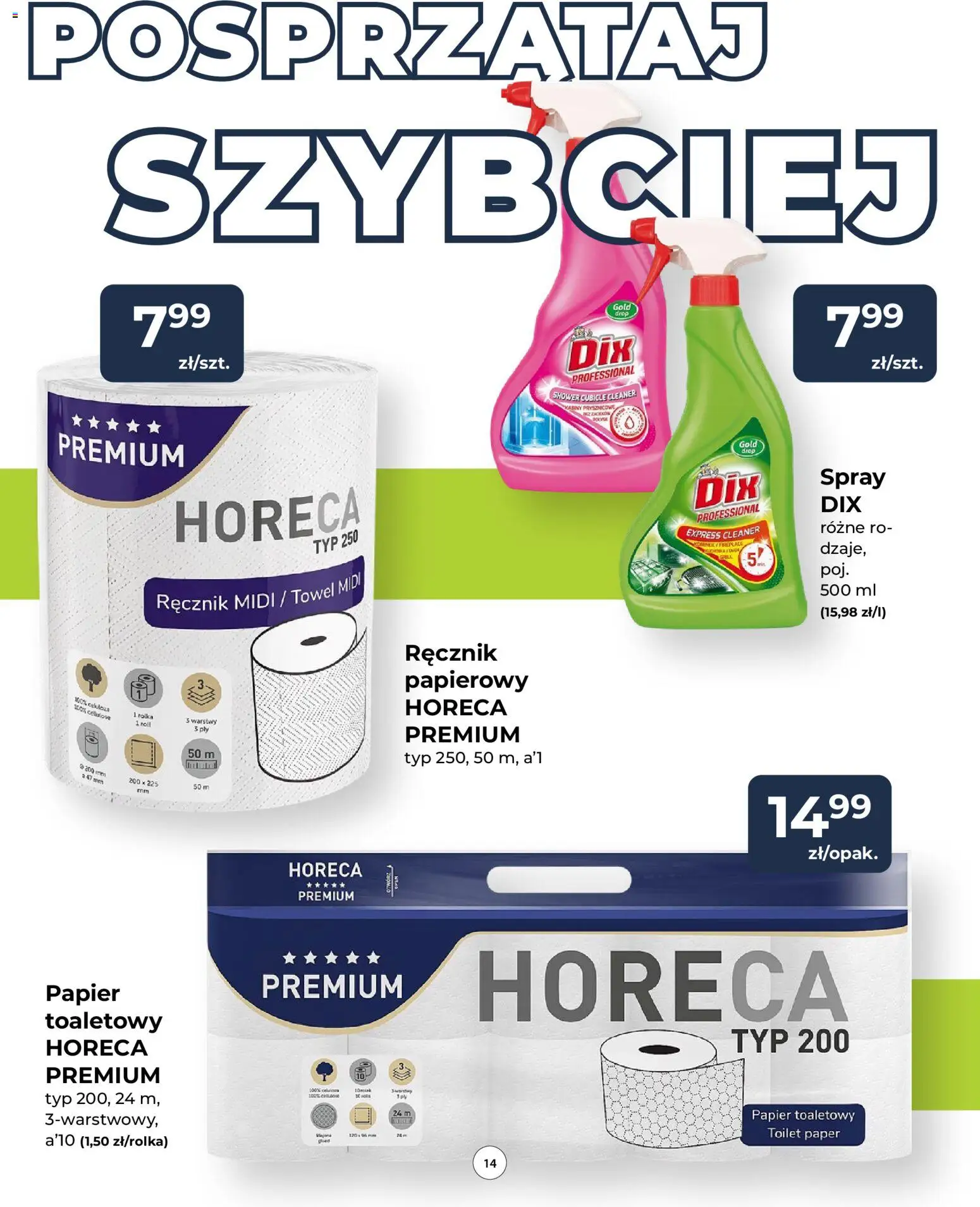 Mrówka gazetka od 08.10.2026 | Strona: 14 | Produkty: Papier toaletowy, Cleaner, Ręcznik papierowy
