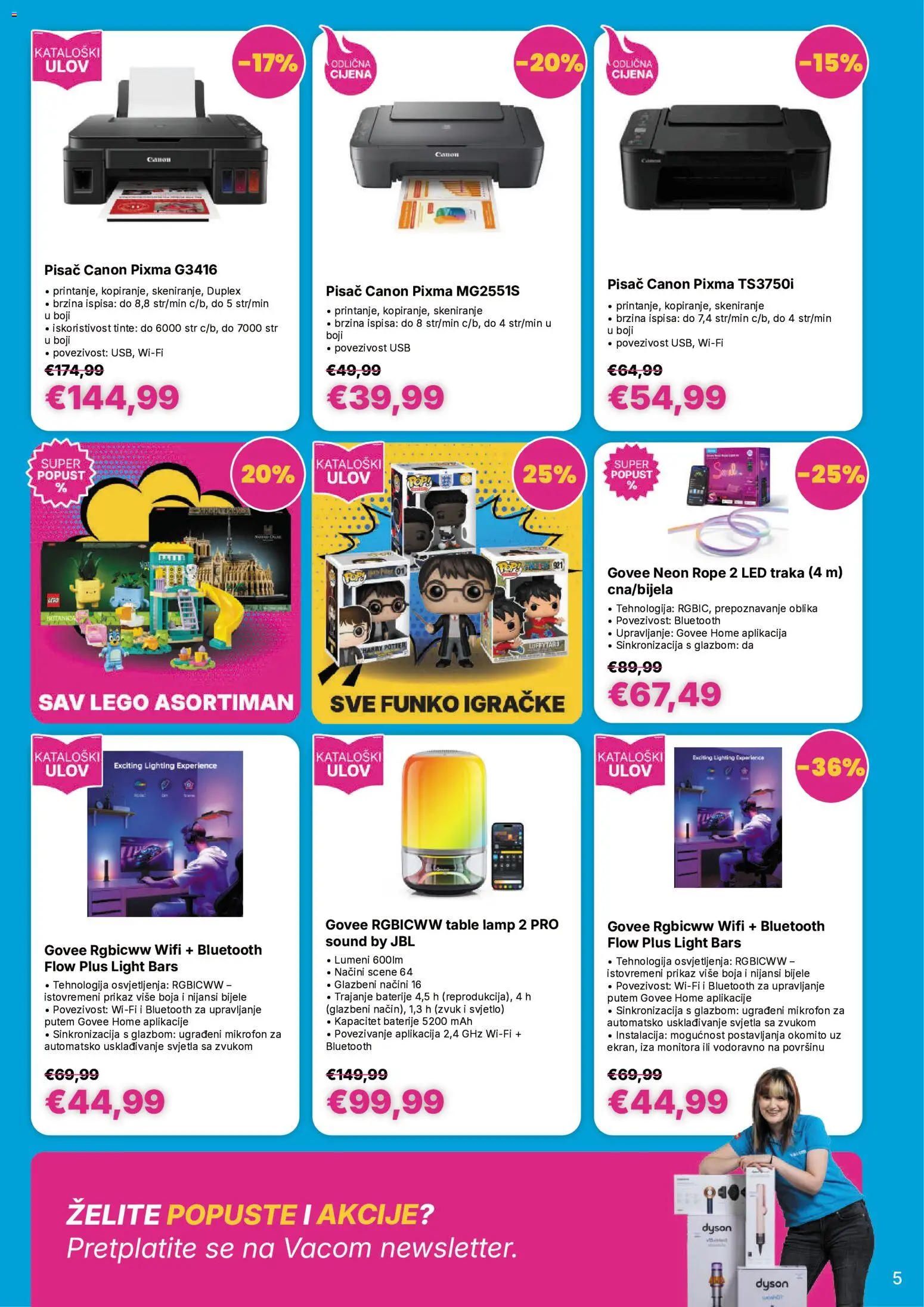 Vacom katalog | vrijedi od 12.08.2026 | Stranica: 5 | Proizvodi: Mikrofon, USB, Igračke, Lego
