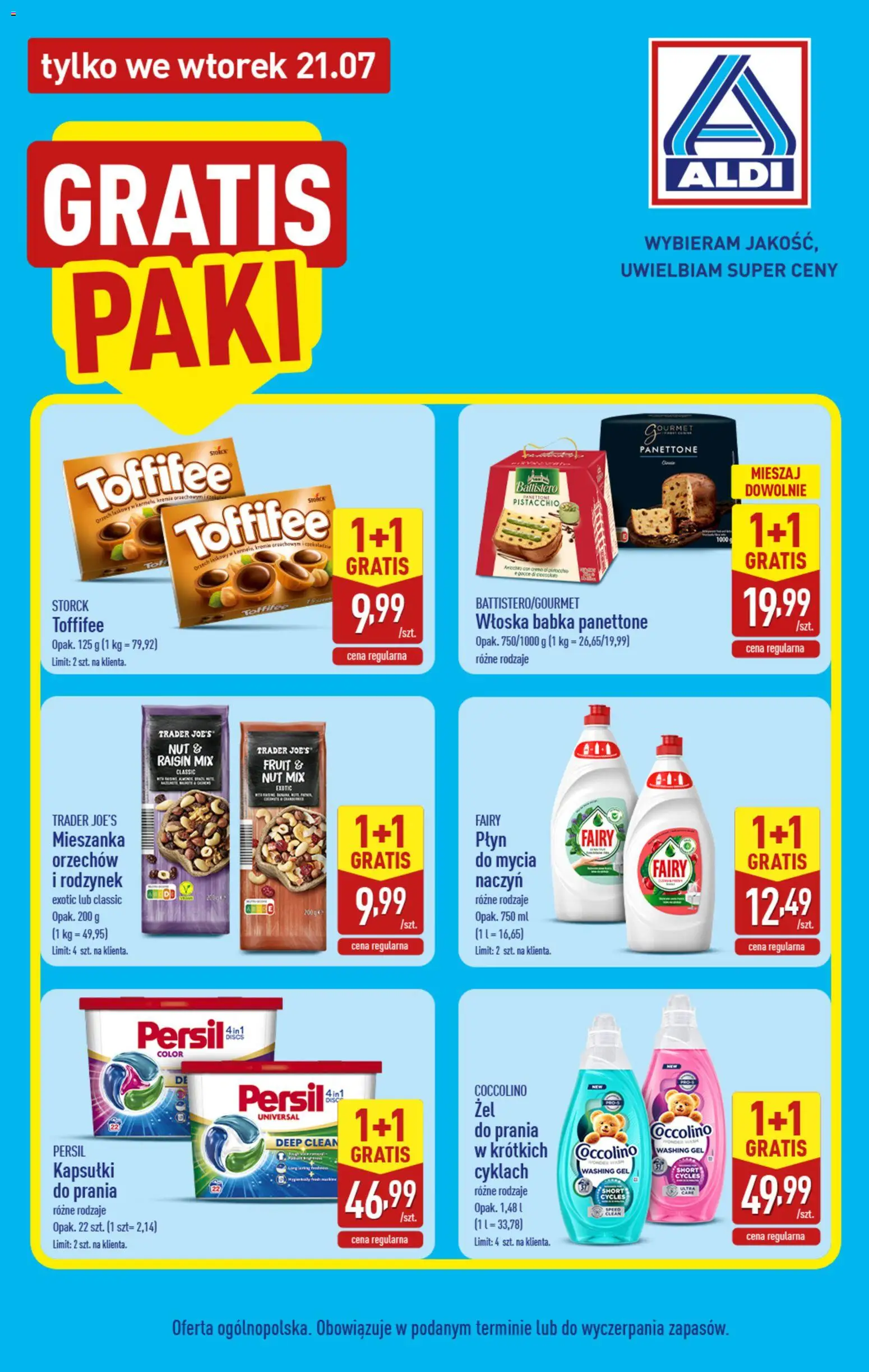 Aldi Polsko leták - Smakowita podróż do Azji od 21.07.2026 | Strana: 2 | Produkty: Gourmet, Coccolino, Panettone, Persil