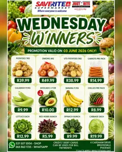 Saverite specials catalogue – valid from 03.06.2026