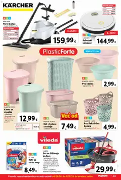 Plodine Katalog - Pregled kataloga iz trgovine Plodine, vrijedi od 24.06.2026 | Stranica: 43 | Proizvodi: Baterija, Košara, Mop, Parni čistač