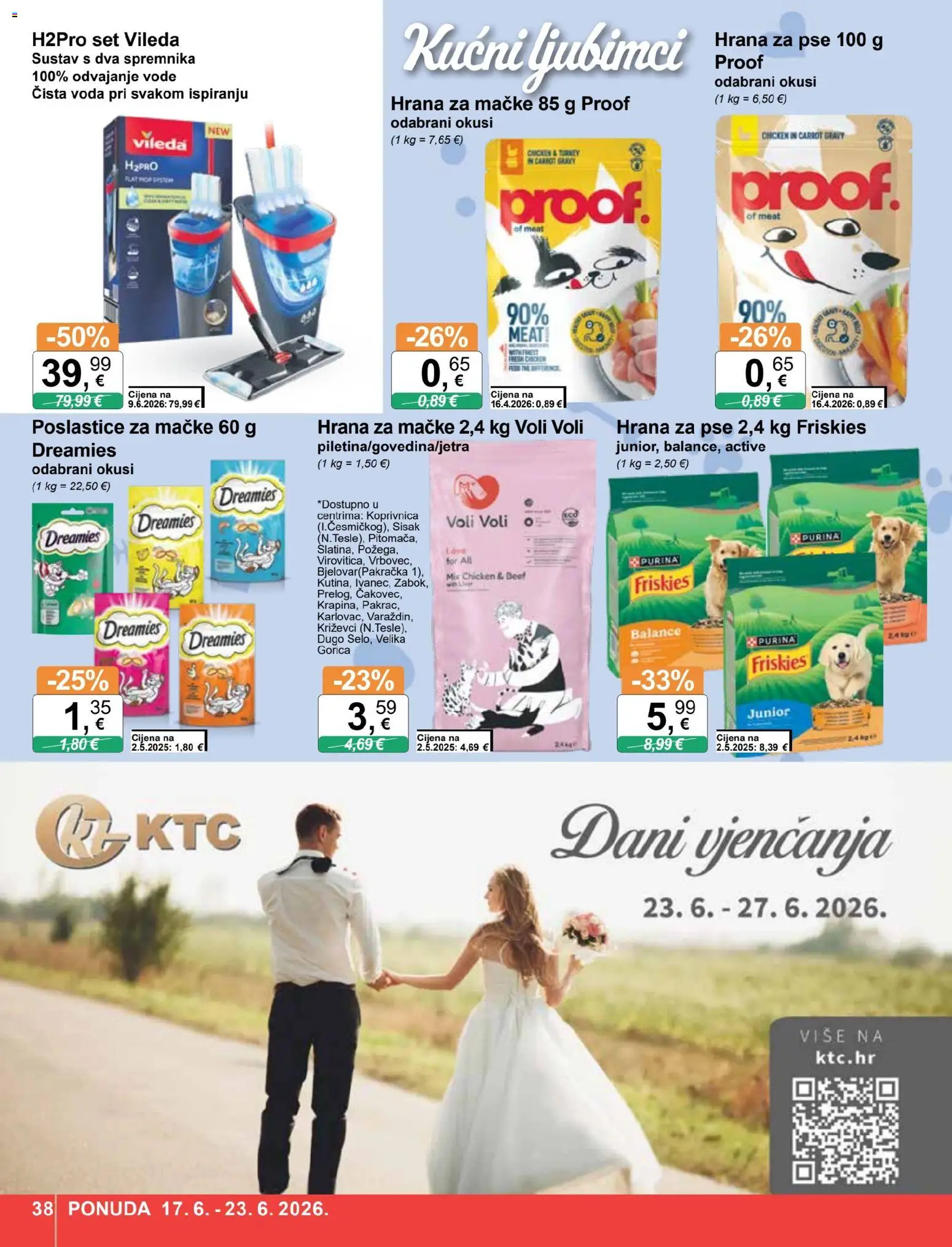 KTC katalog | vrijedi od 17.06.2026 | Stranica: 38 | Proizvodi: Hrana za pse, Voda, Hrana za mačke, Miš