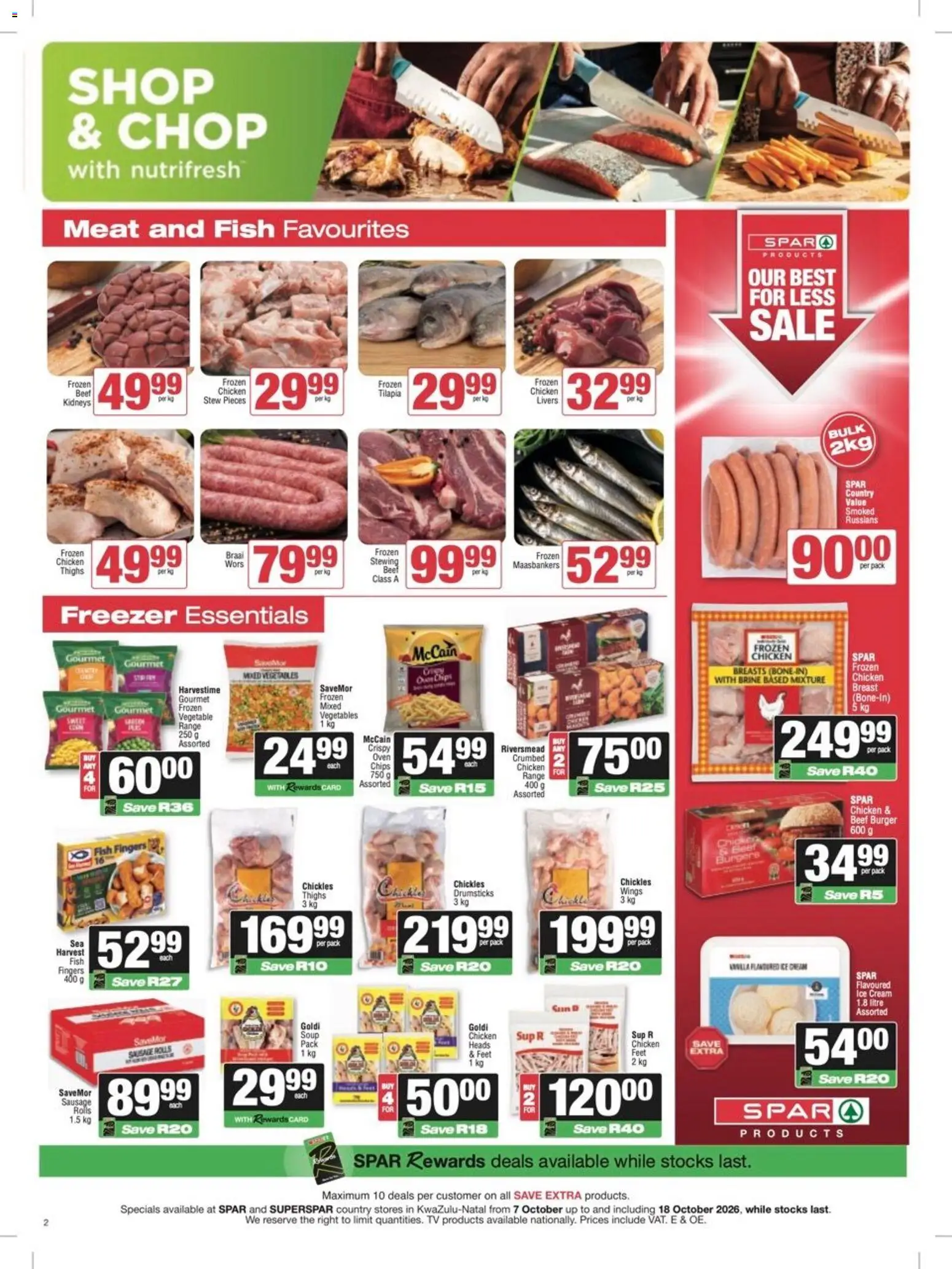 New Spar catalogue – valid from 07/10/2026 | Page: 2 | Products: Chips, Ice cream, Vegetables, Beet